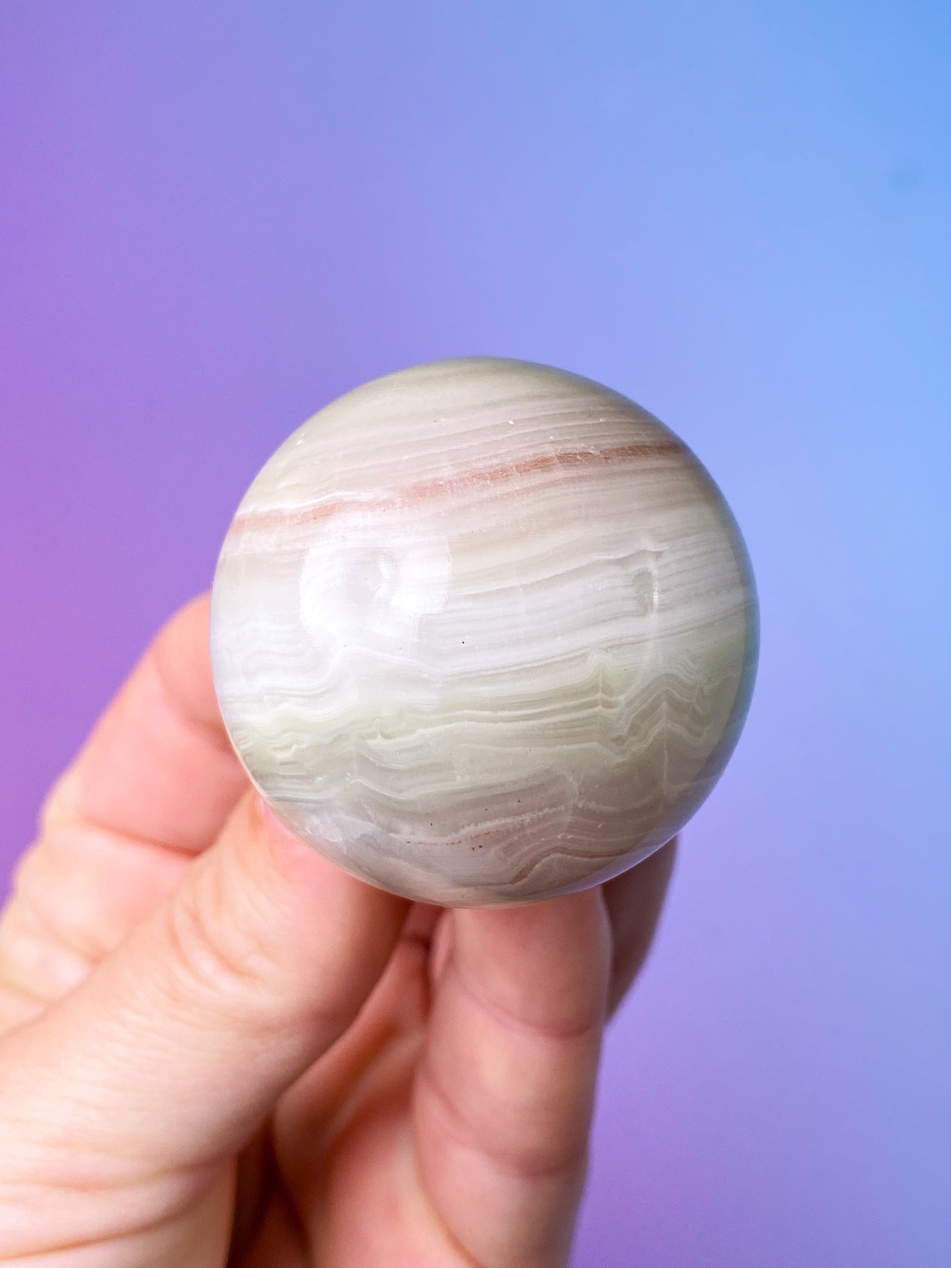 Pink Onyx Kugle (Nr. 1)