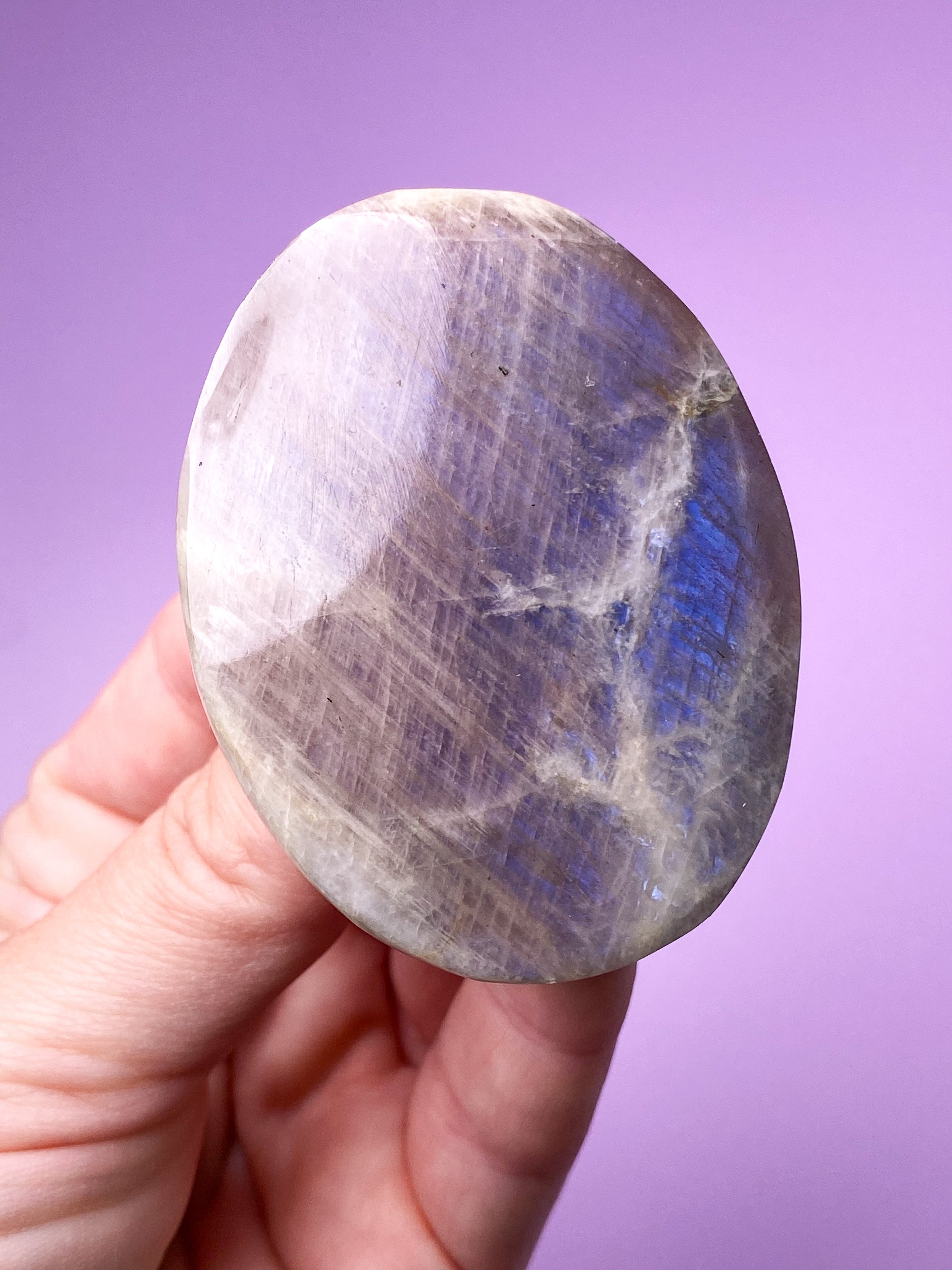 Rainbow Moonstone Palmstone