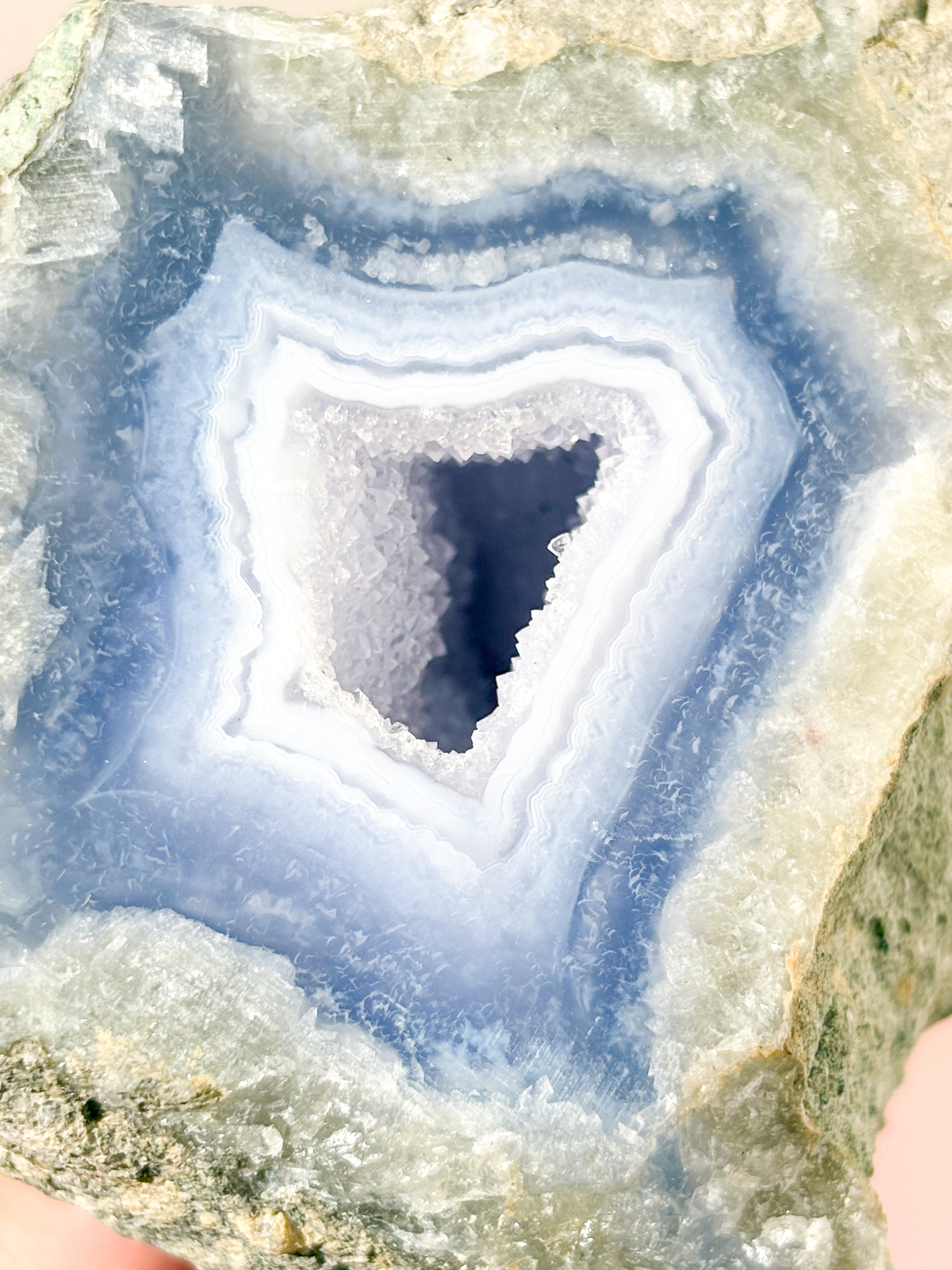 Druzy Blonde Agat Freeform (Nr. 16)