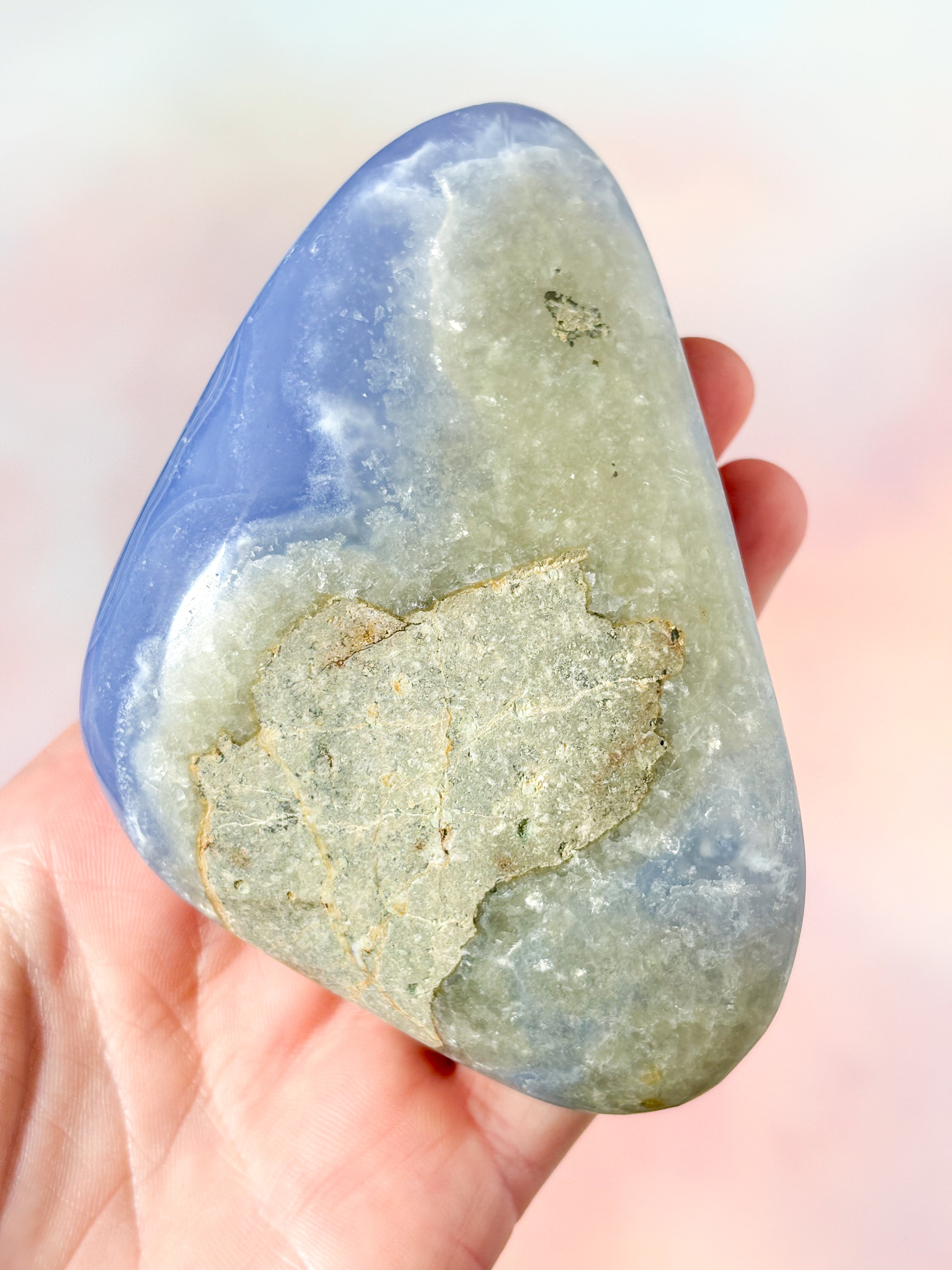 Druzy Blonde Agat Freeform (Nr. 19)