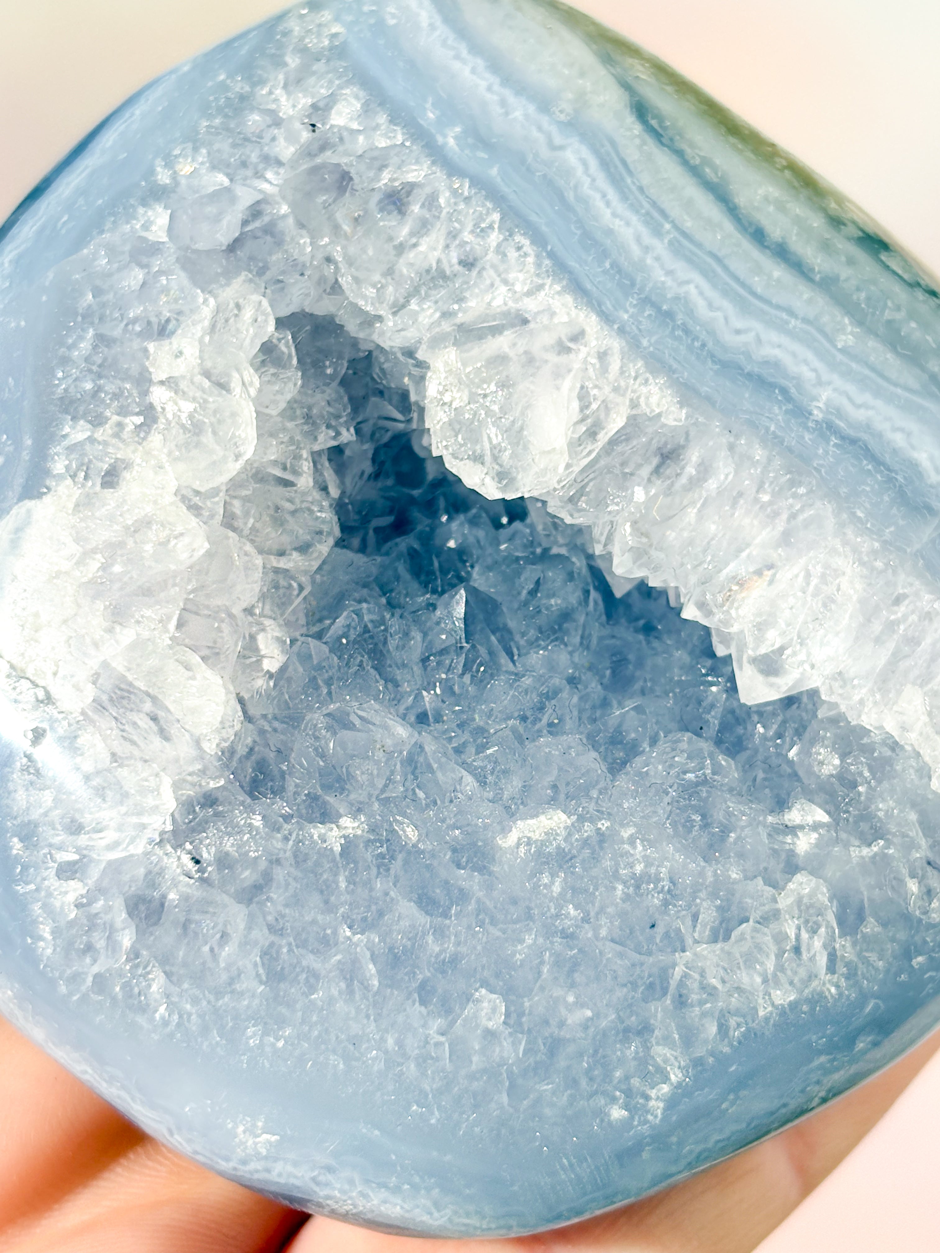 Druzy Blonde Agat Freeform (Nr. 20)