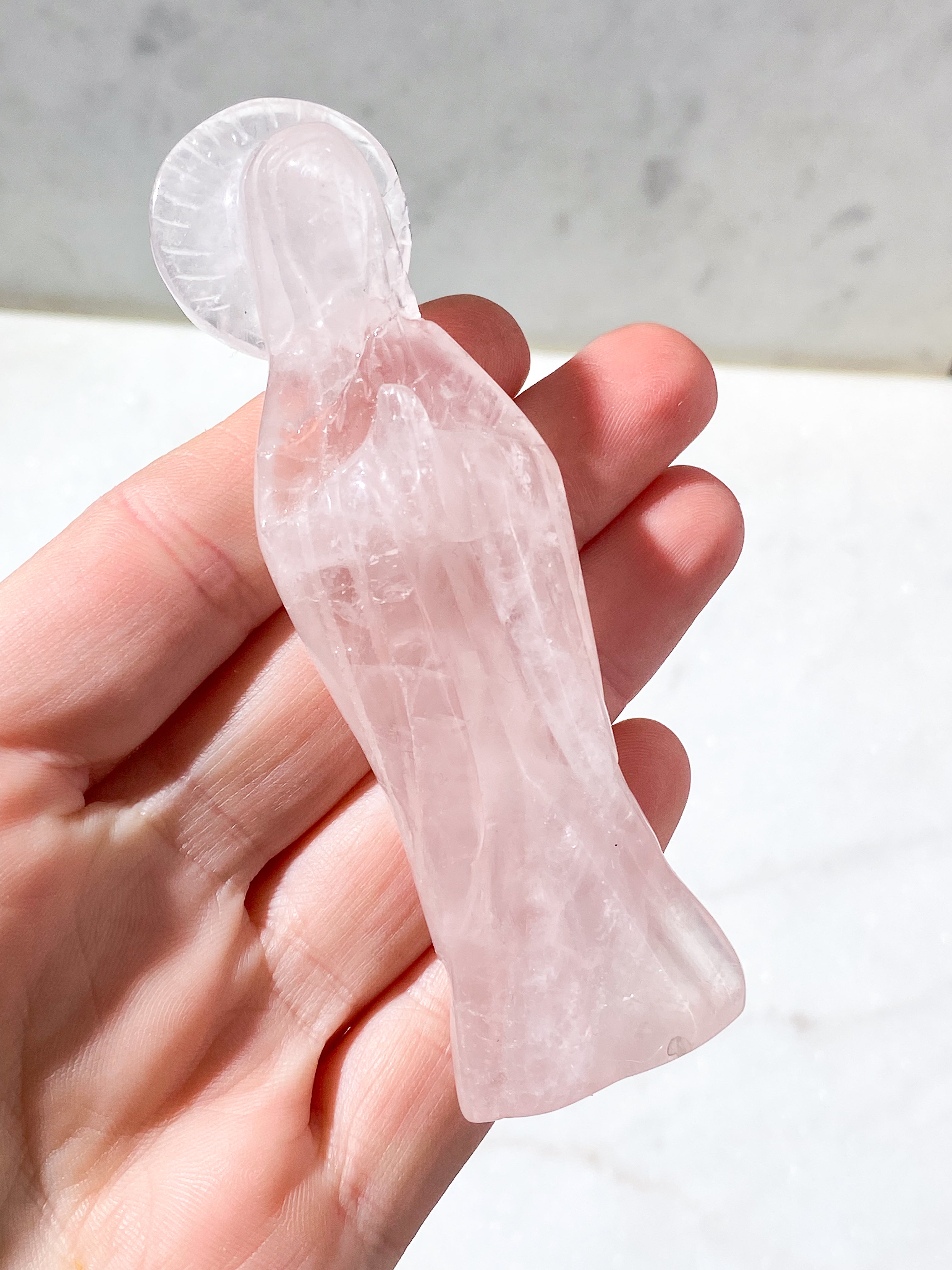 OUTLET - Rosakvarts Mini Madonna