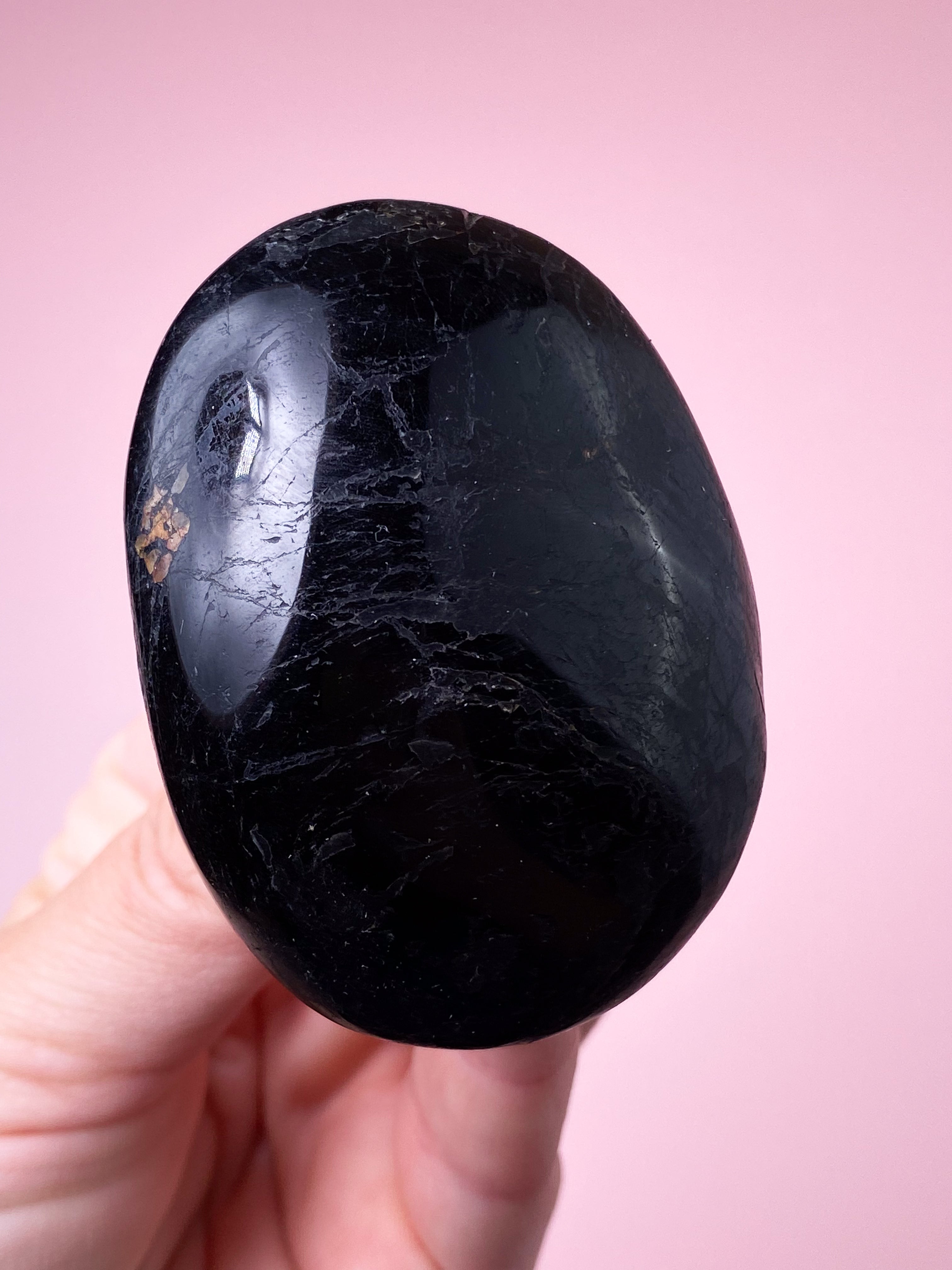 Sort Turmalin Palmstone (Nr. 13)