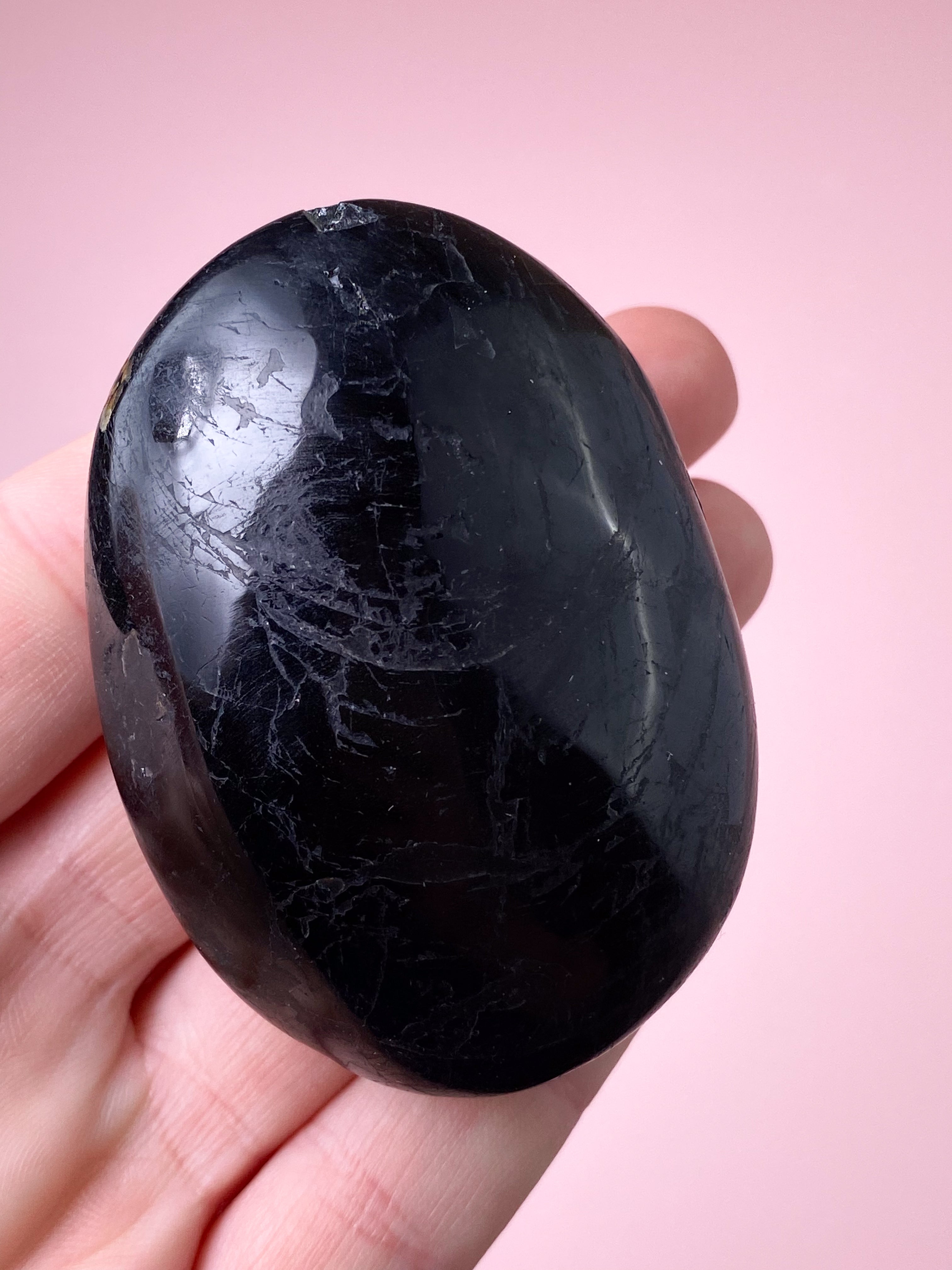 Sort Turmalin Palmstone (Nr. 13)