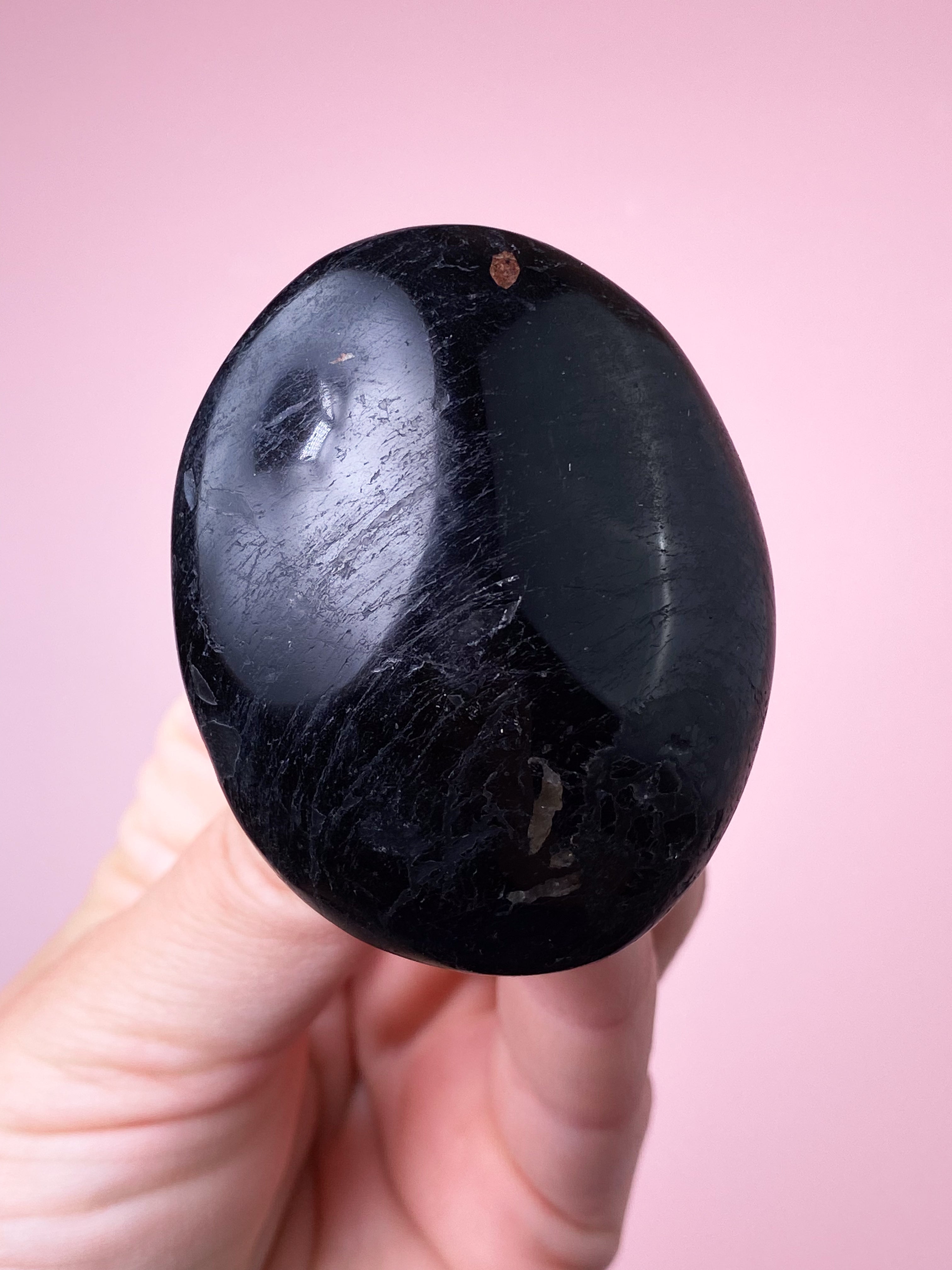 Sort Turmalin Palmstone (Nr. 14)