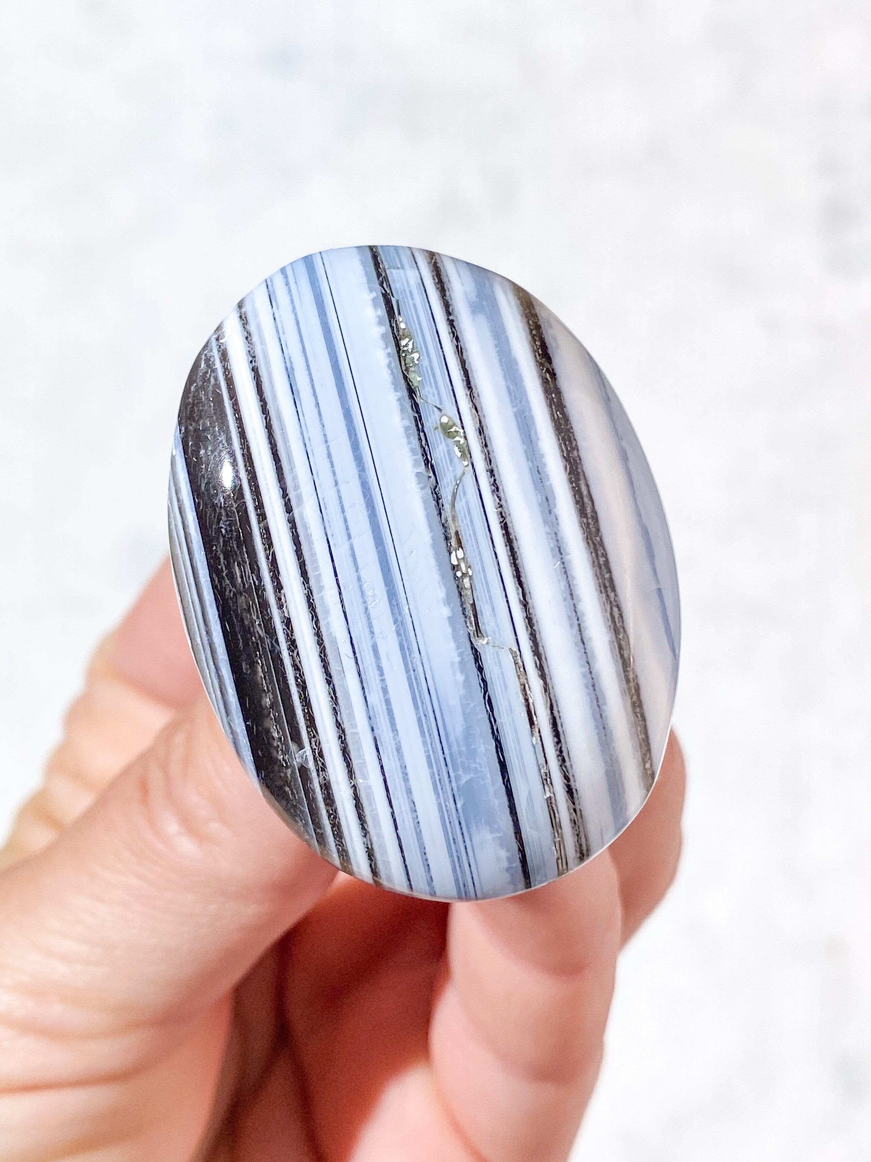 Blå Opal Palmstone (Nr. 6)