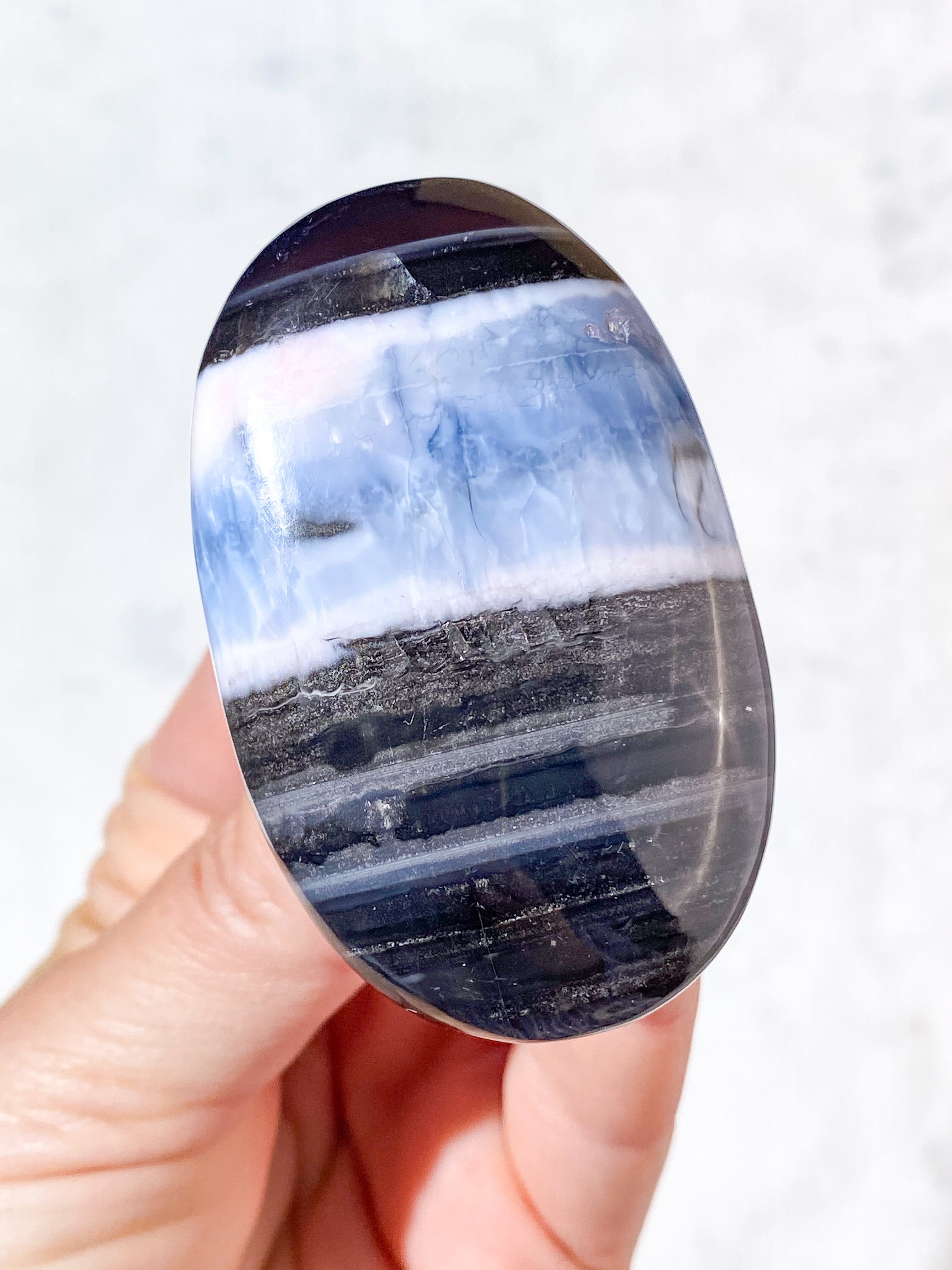 Blå Opal Palmstone (Nr. 7)