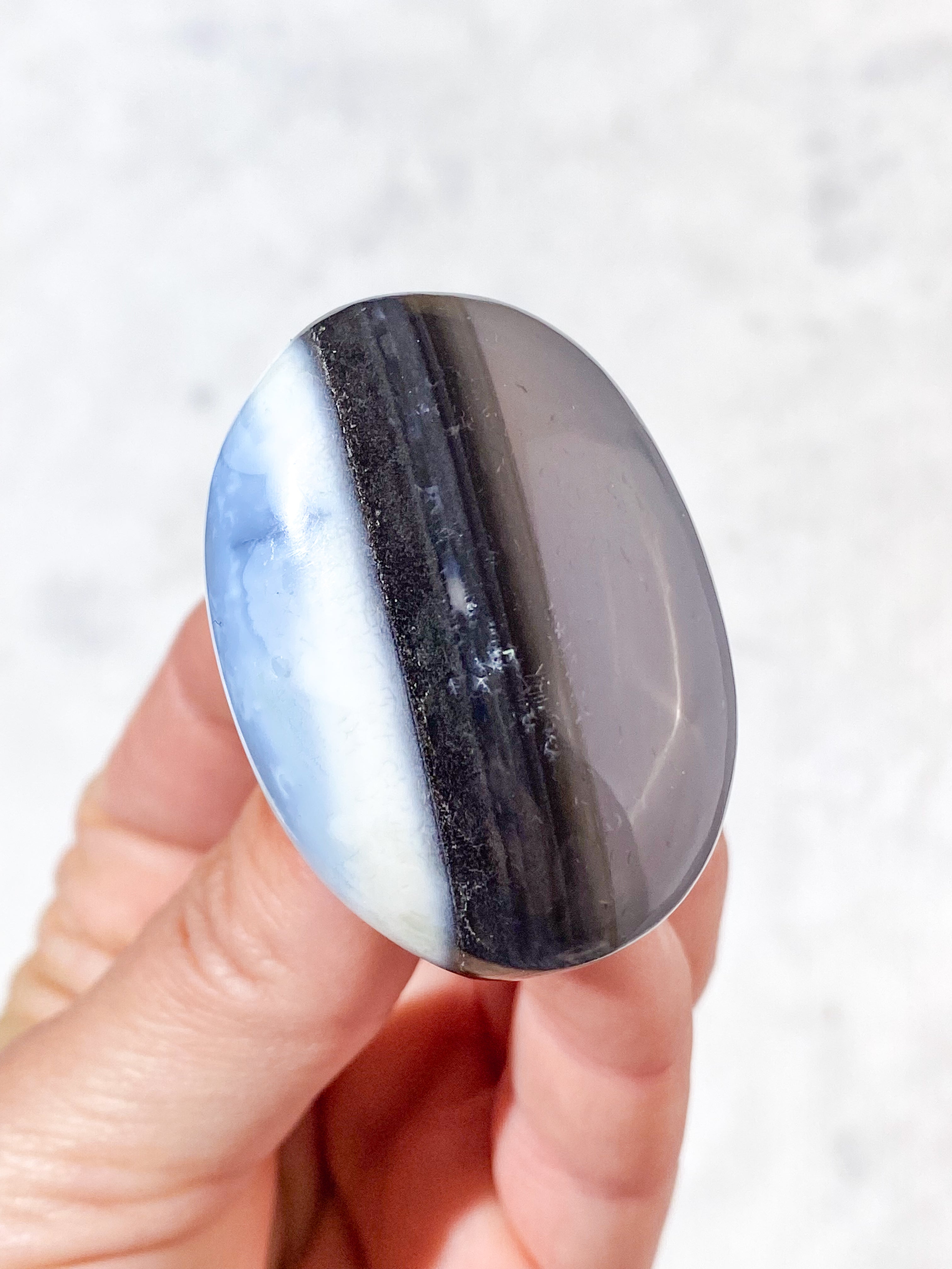 Blå Opal Palmstone (Nr. 12)