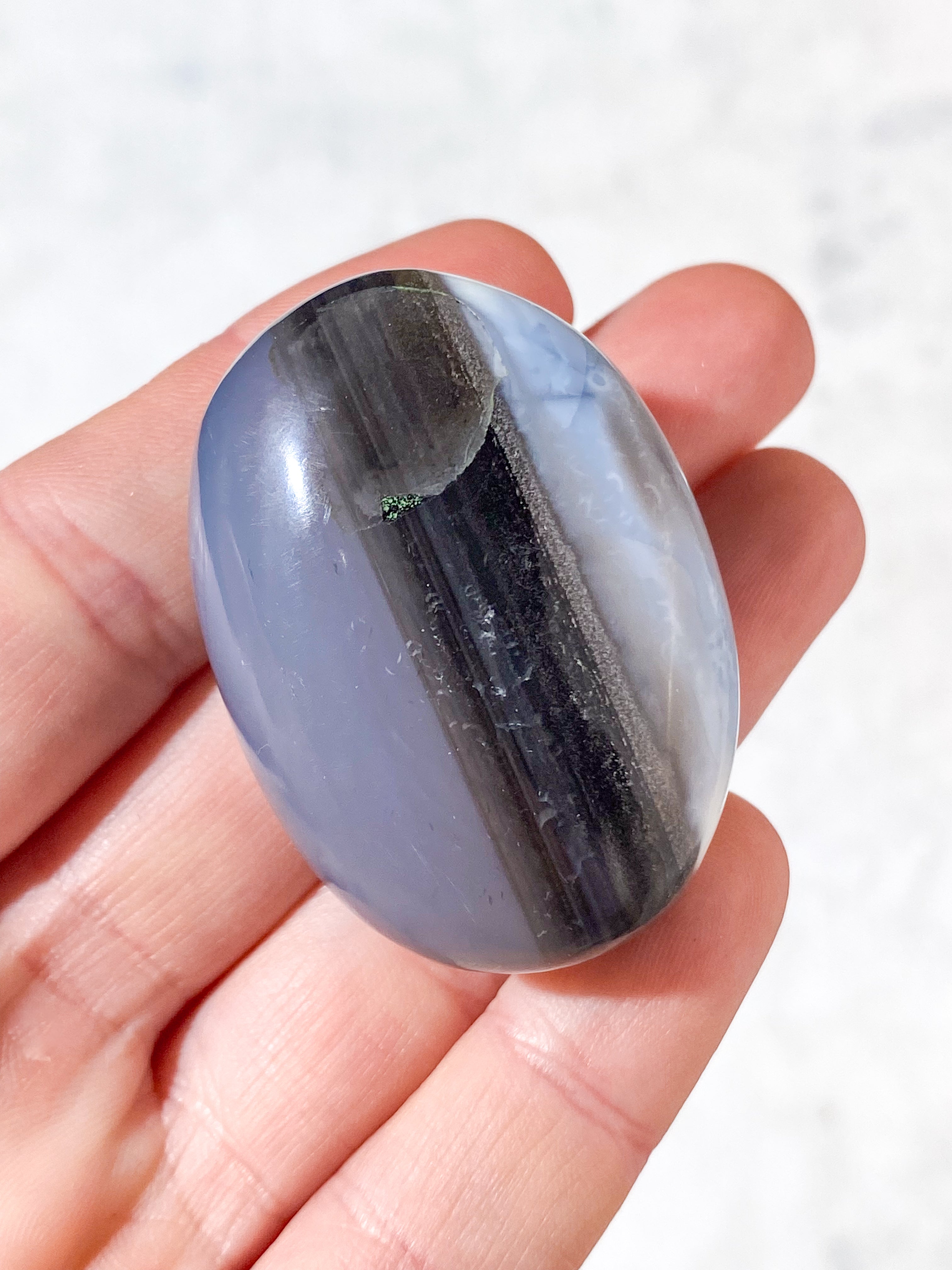 Blå Opal Palmstone (Nr. 12)