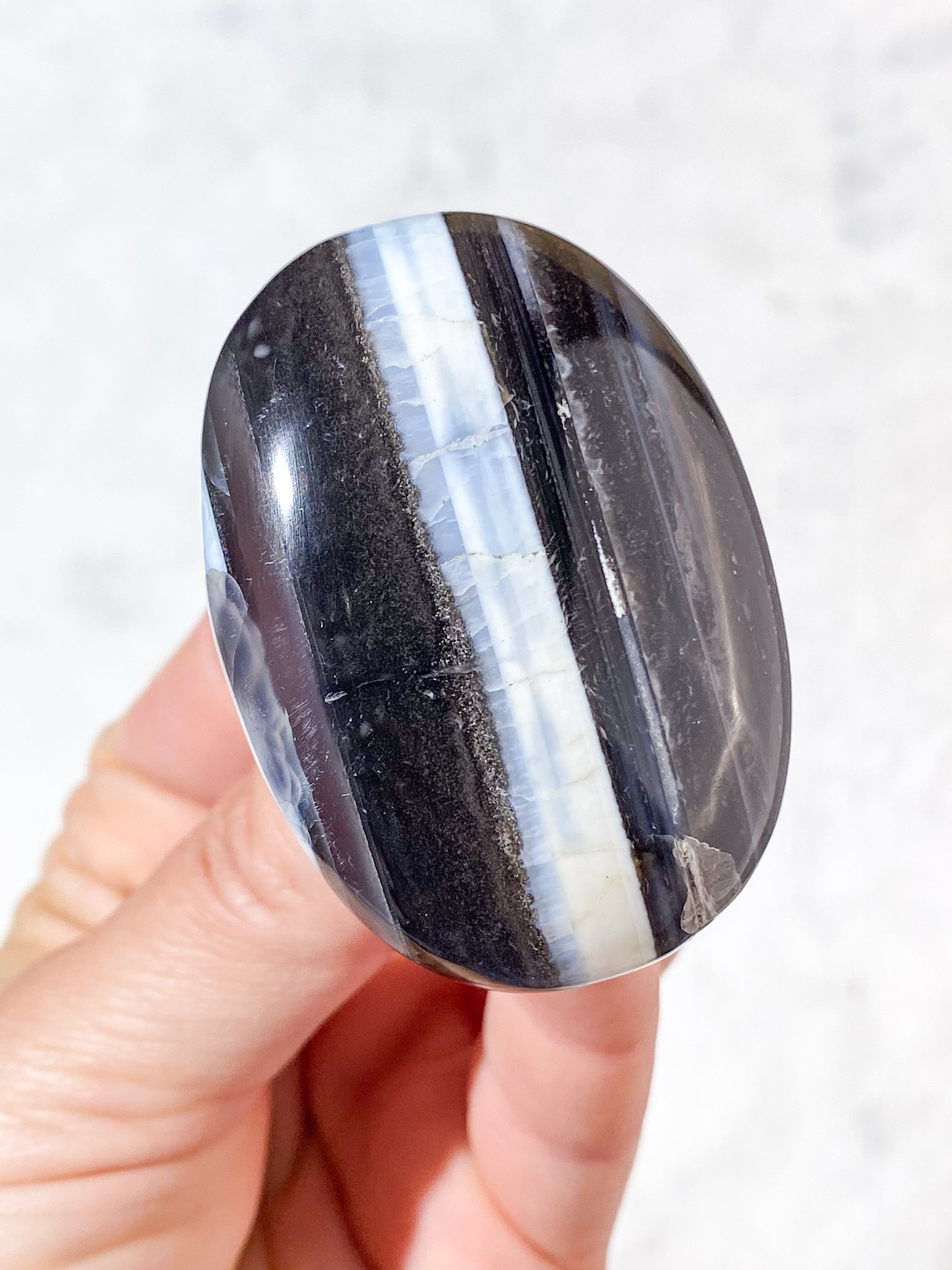 Blå Opal Palmstone (Nr. 13)