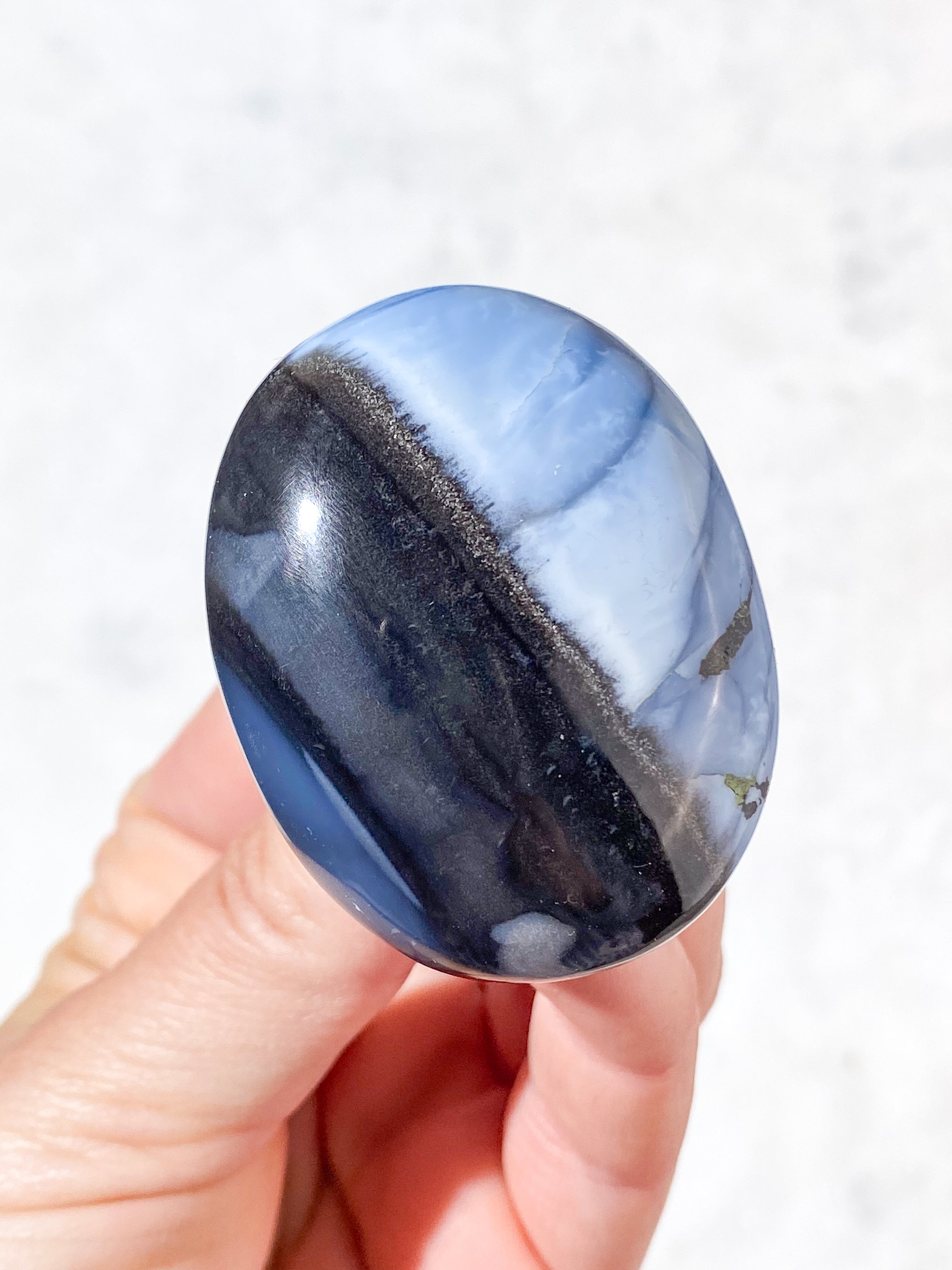 Blå Opal Palmstone (Nr. 16)