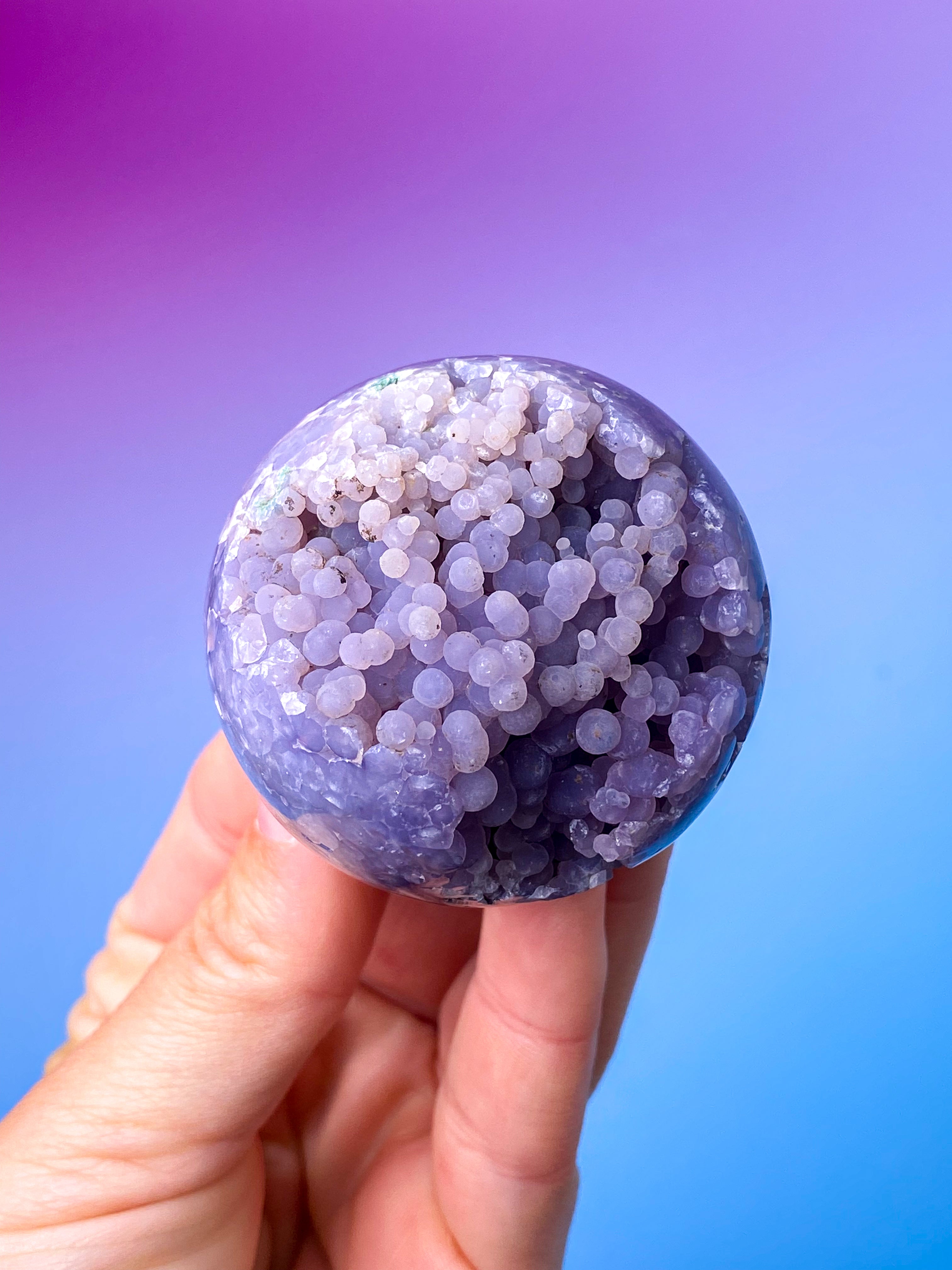 Druzy Grape Agat Kugle (Nr. 1)