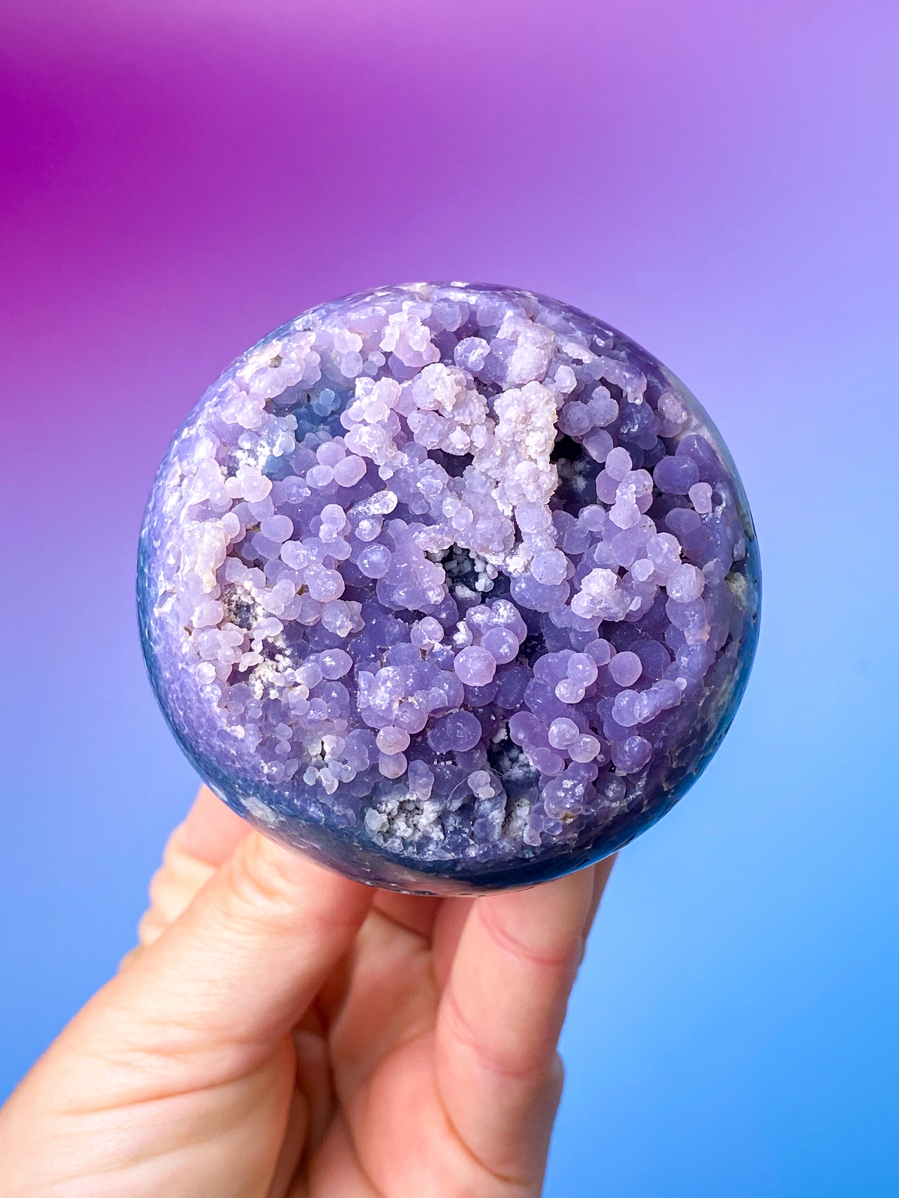 Druzy Grape Agat Kugle (Nr. 3)