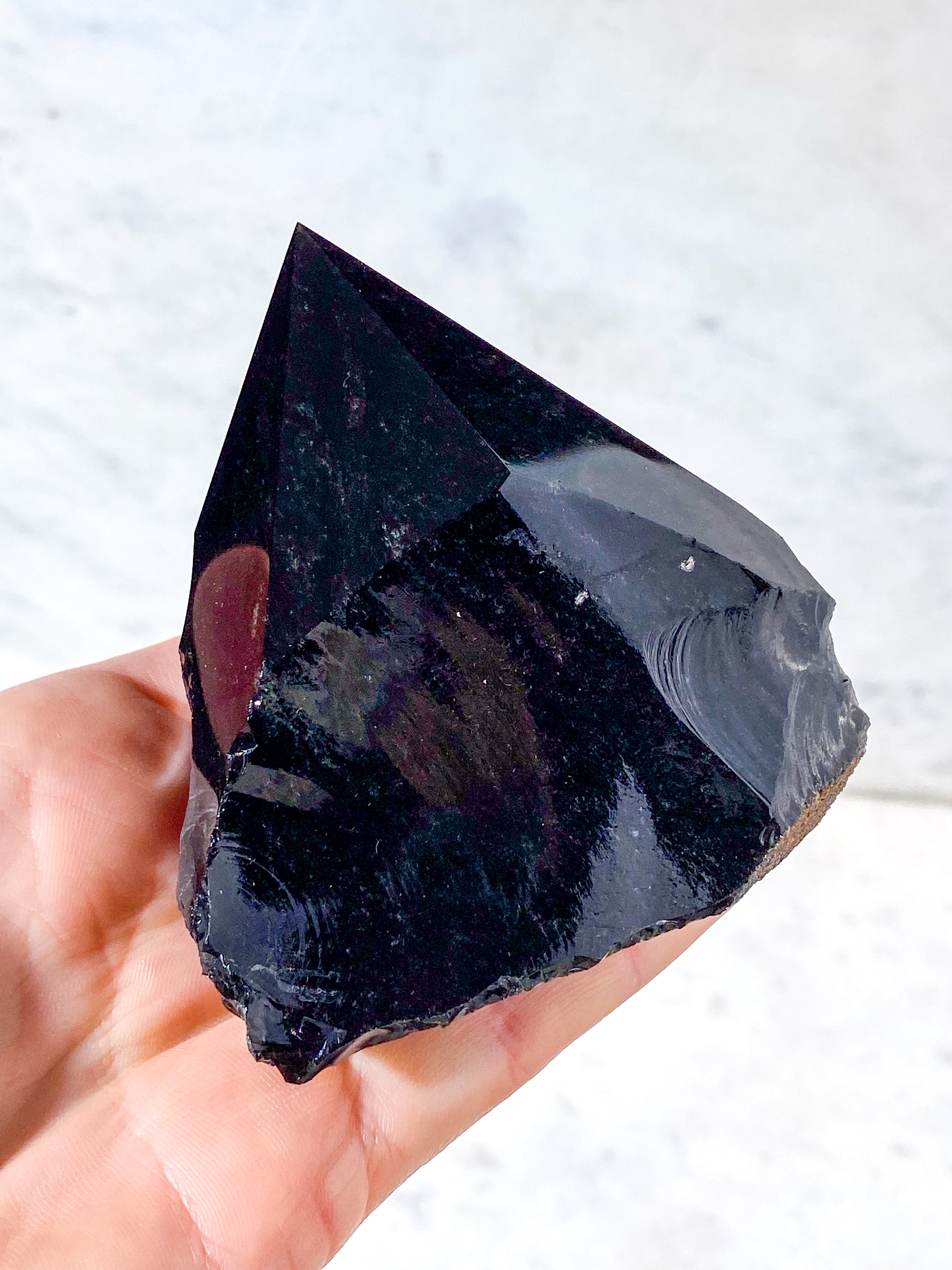 Obsidian Med Poleret Spids (Nr. 1)