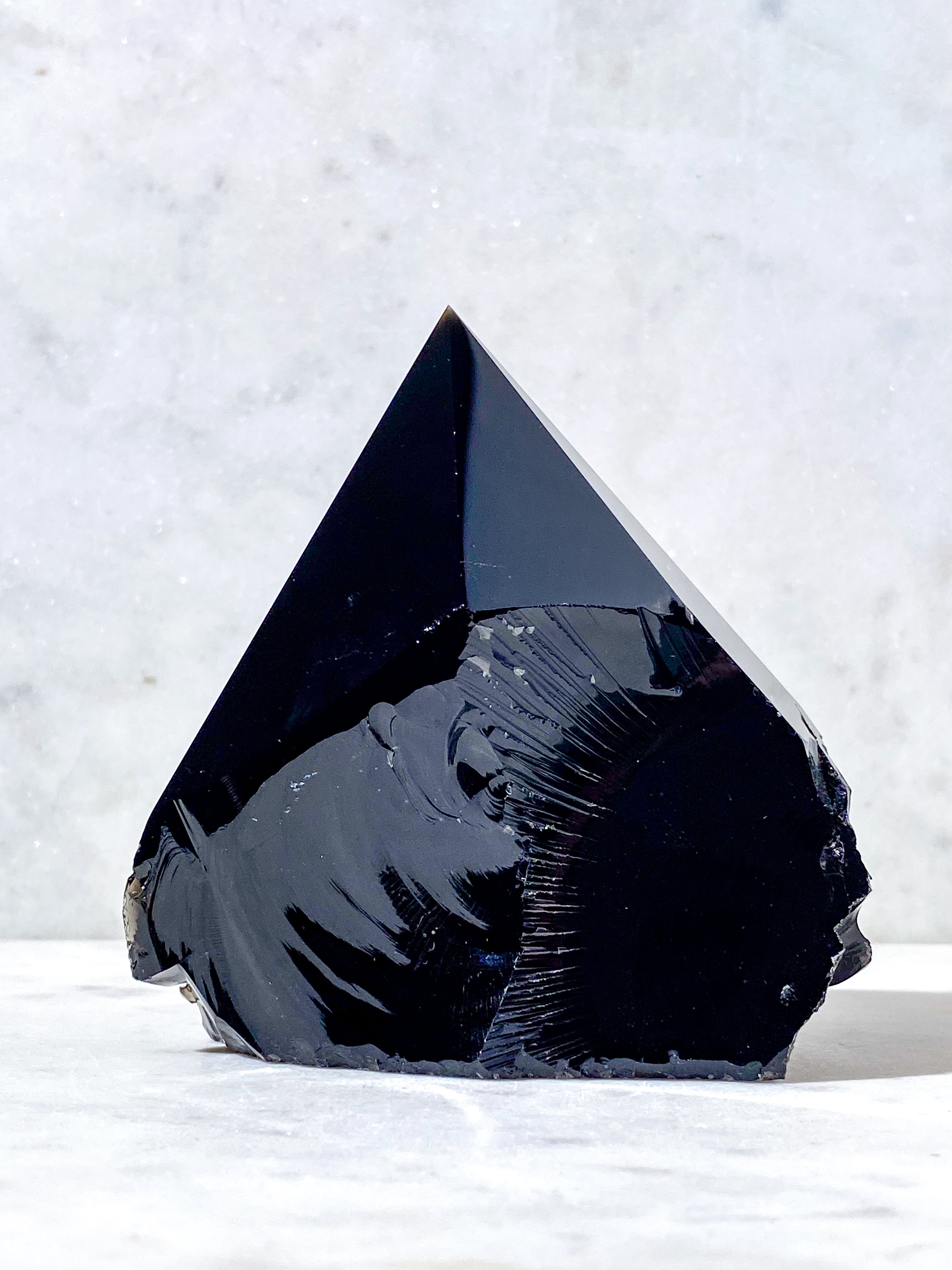 Obsidian Med Poleret Spids (Nr. 3)