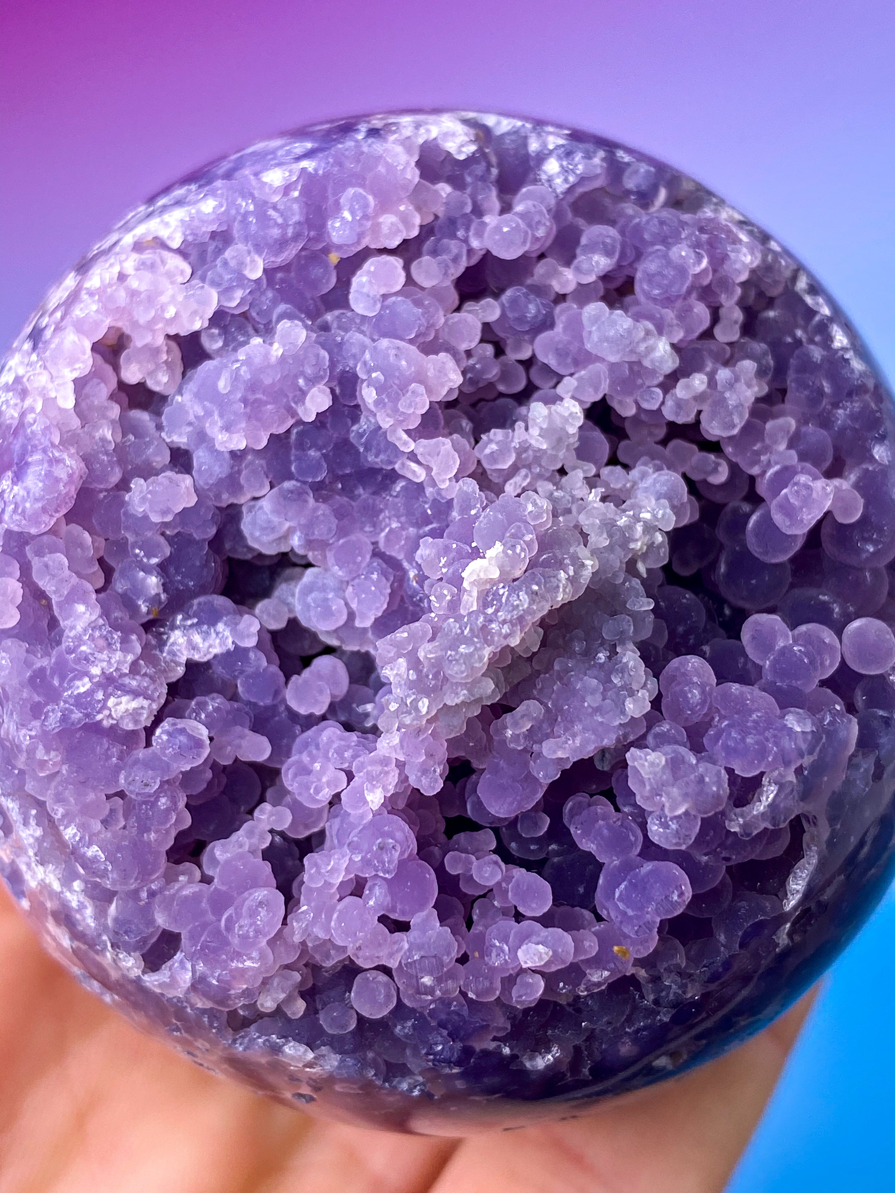 Druzy Grape Agat Kugle (Nr. 5)