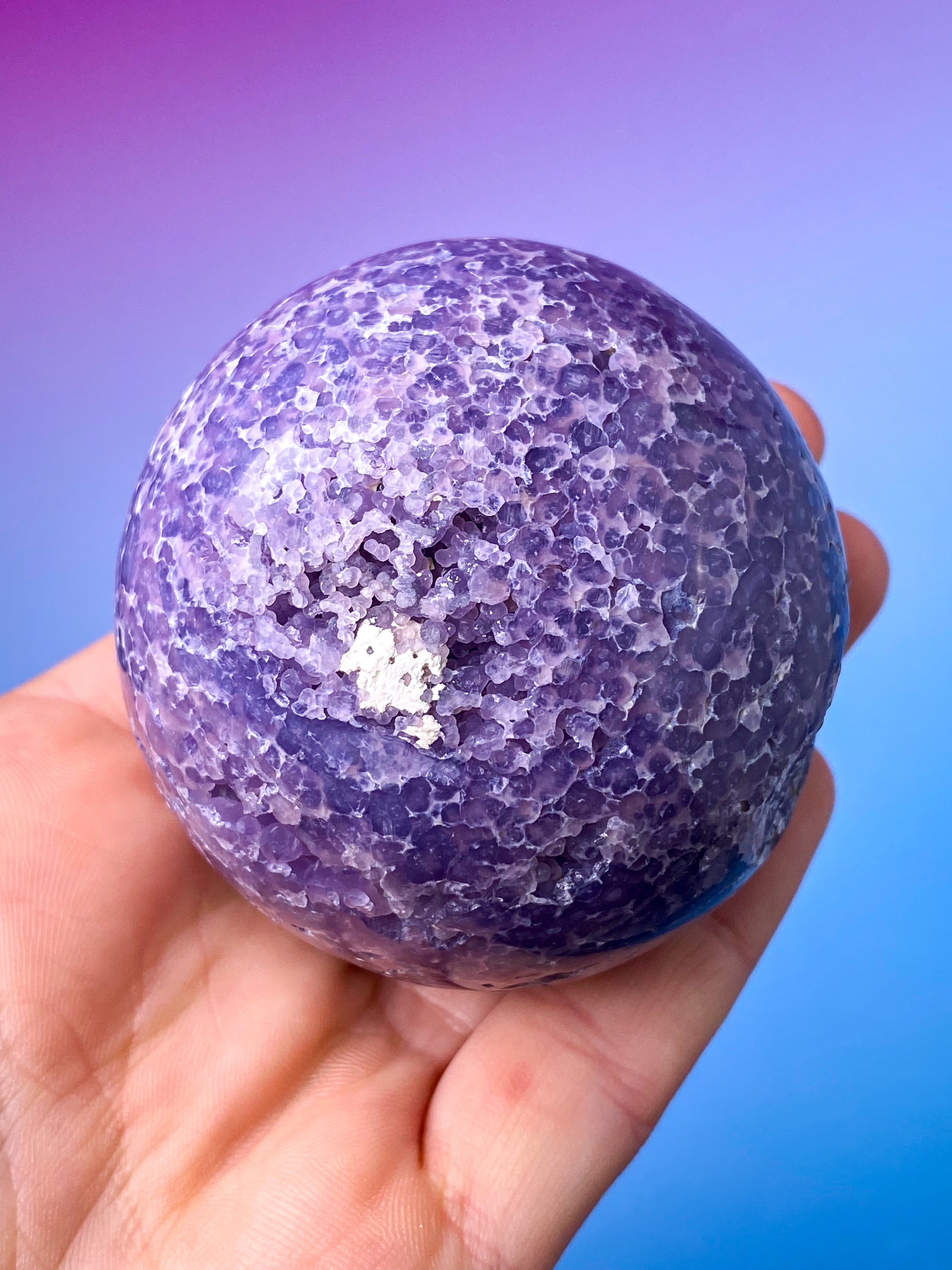 Druzy Grape Agat Kugle (Nr. 5)