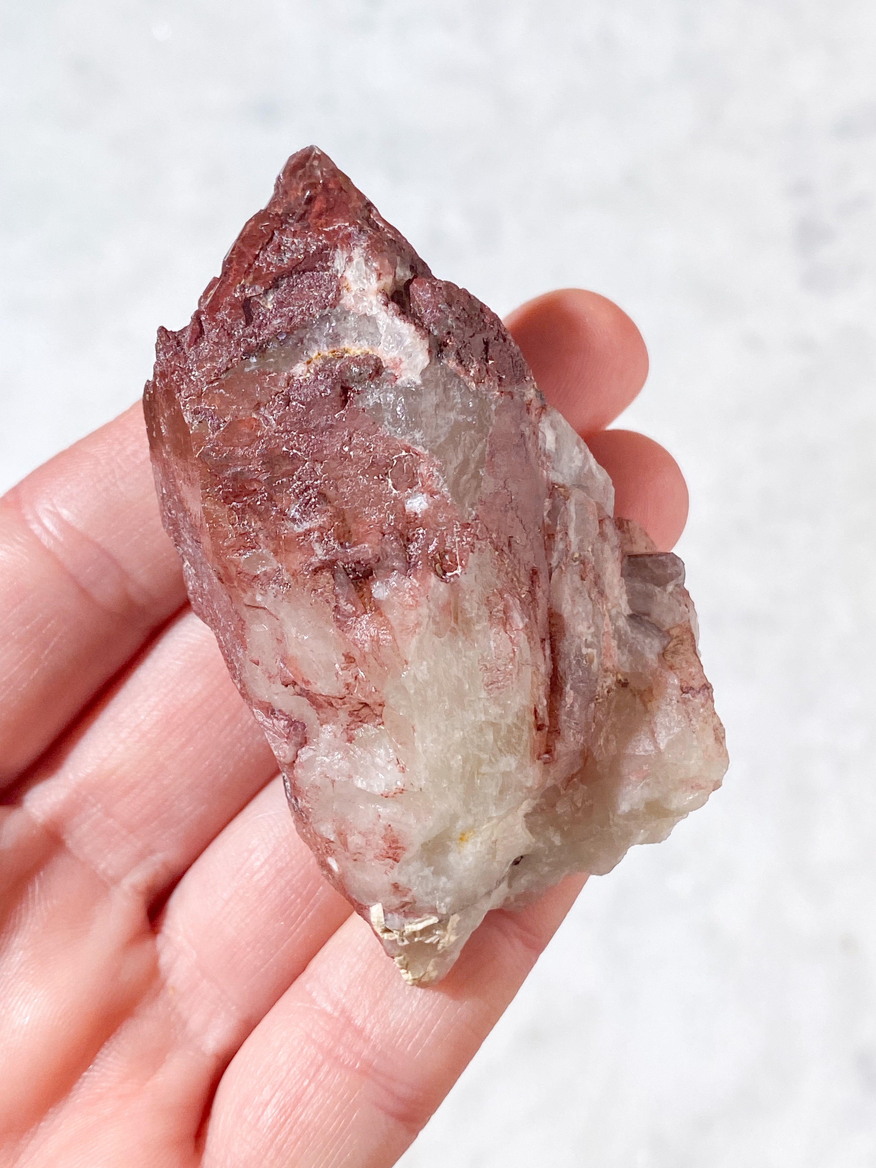 Rød Lithium Kvarts Spids (Nr. 12)