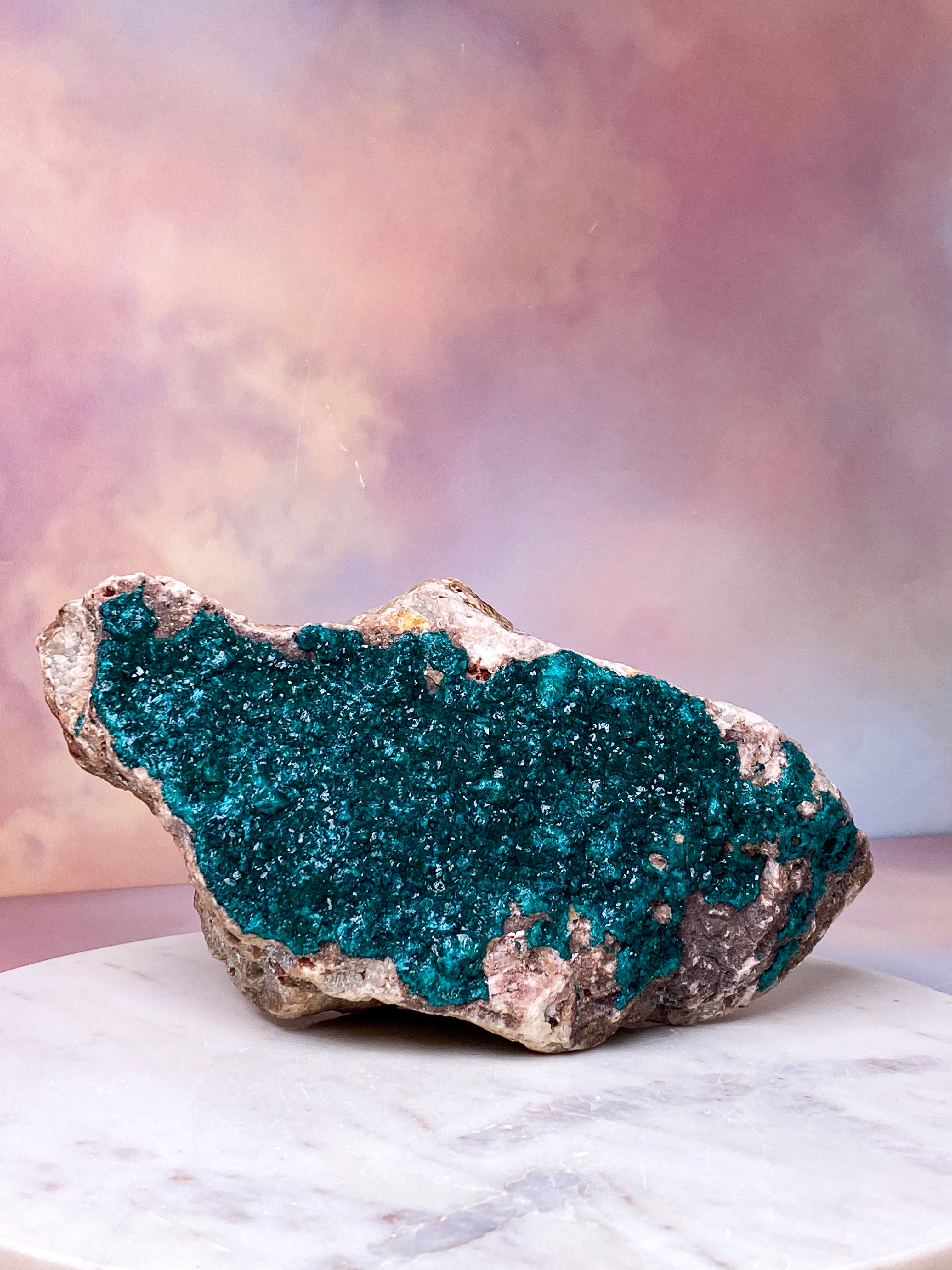 Kæmpe Dioptase Klynge (Nr. 1)