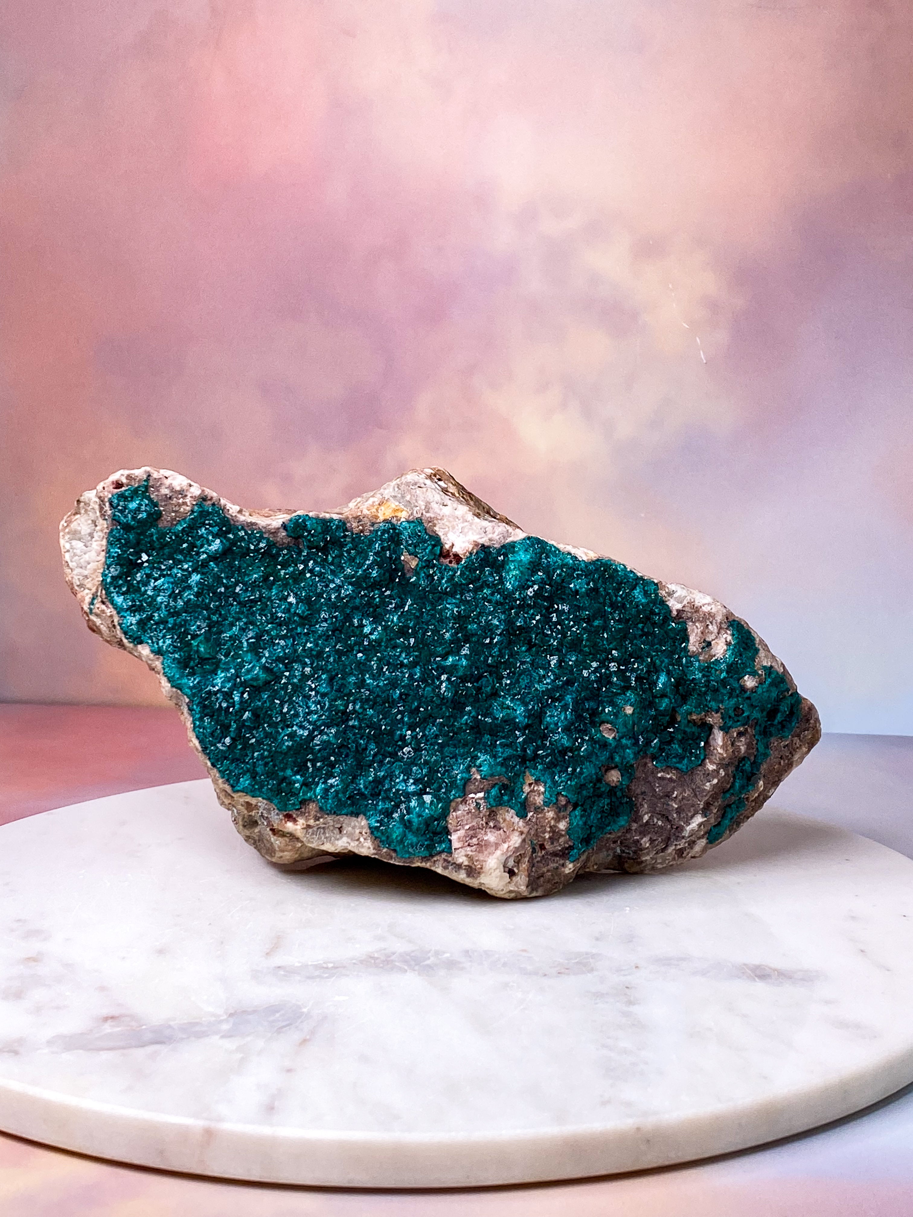 Kæmpe Dioptase Klynge (Nr. 1)