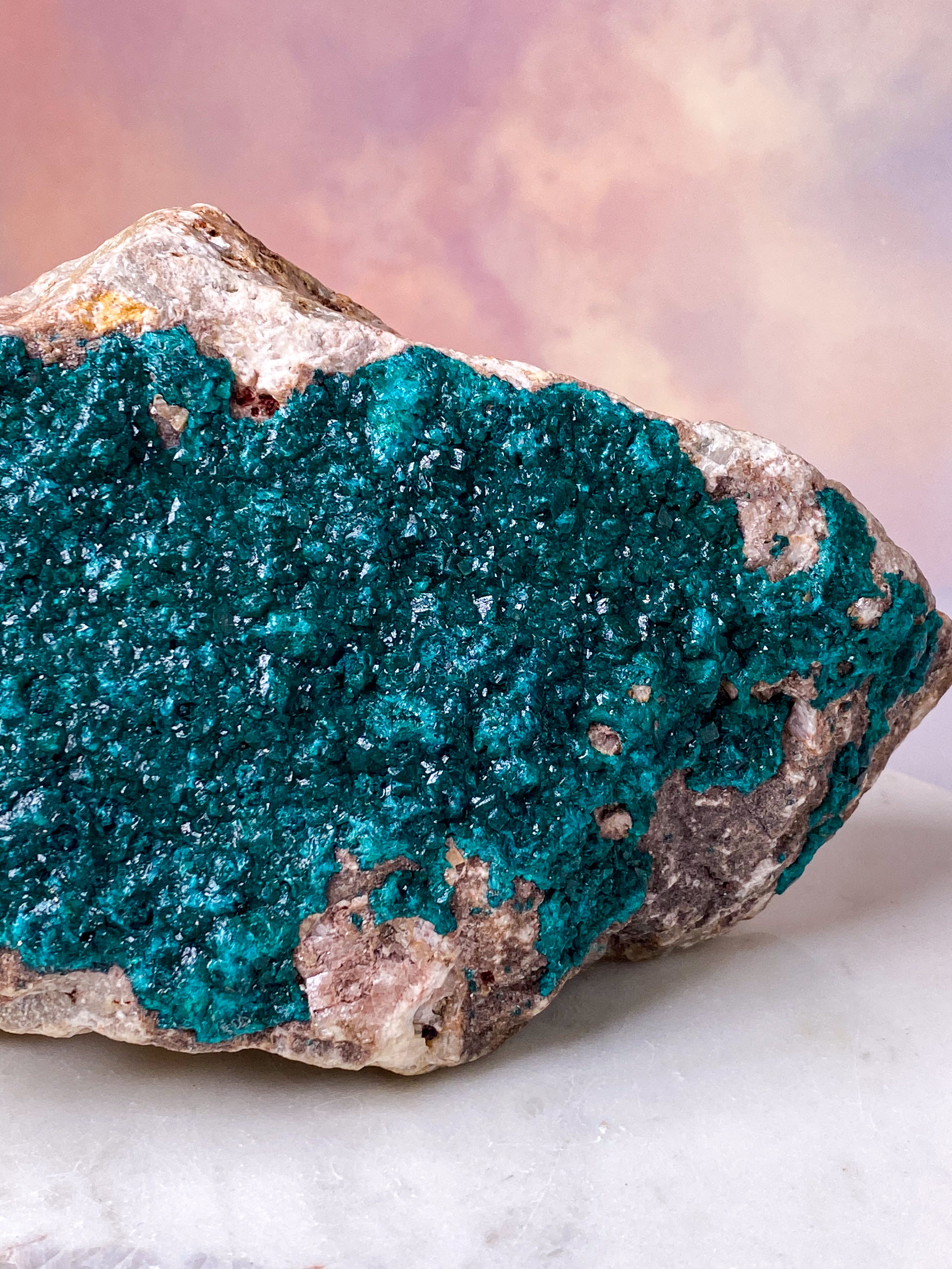 Kæmpe Dioptase Klynge (Nr. 1)