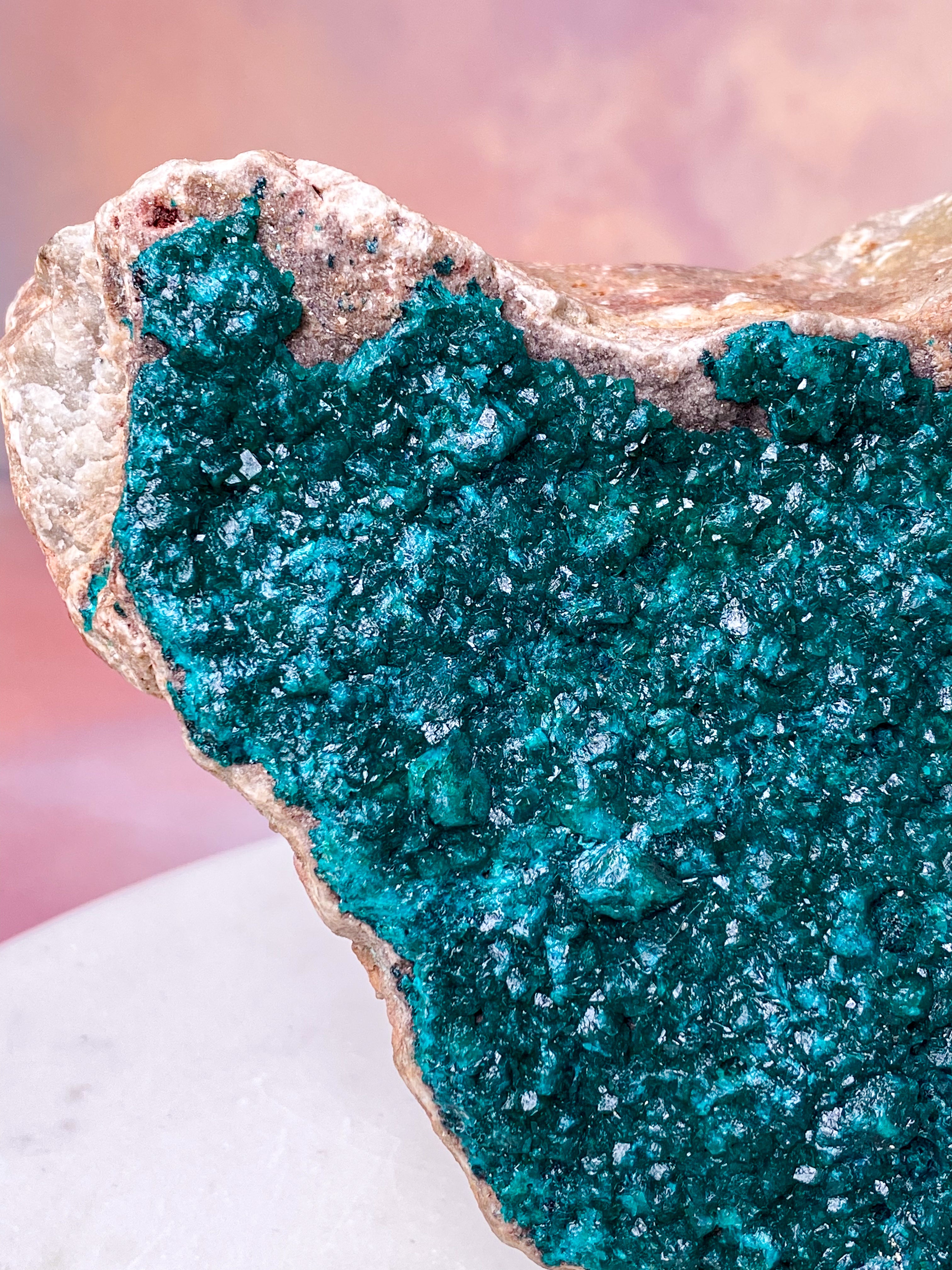 Kæmpe Dioptase Klynge (Nr. 1)