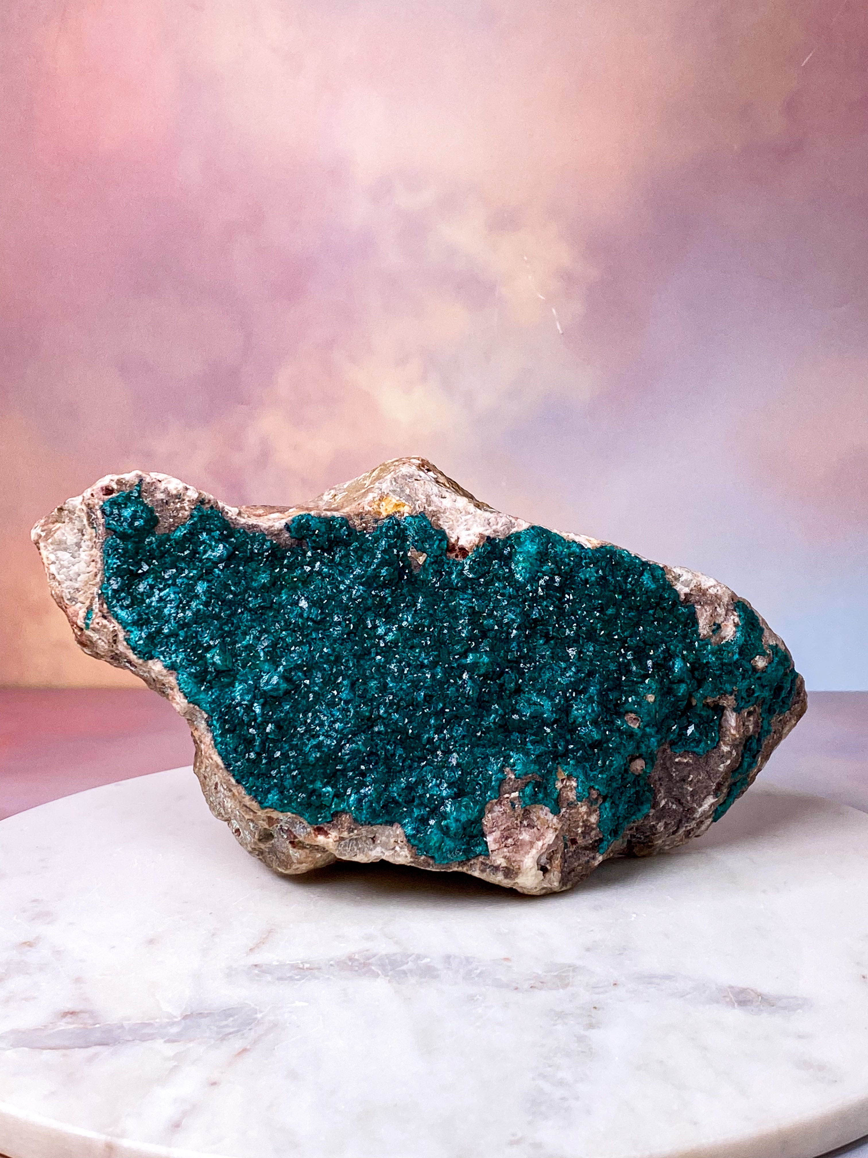 Kæmpe Dioptase Klynge (Nr. 1)