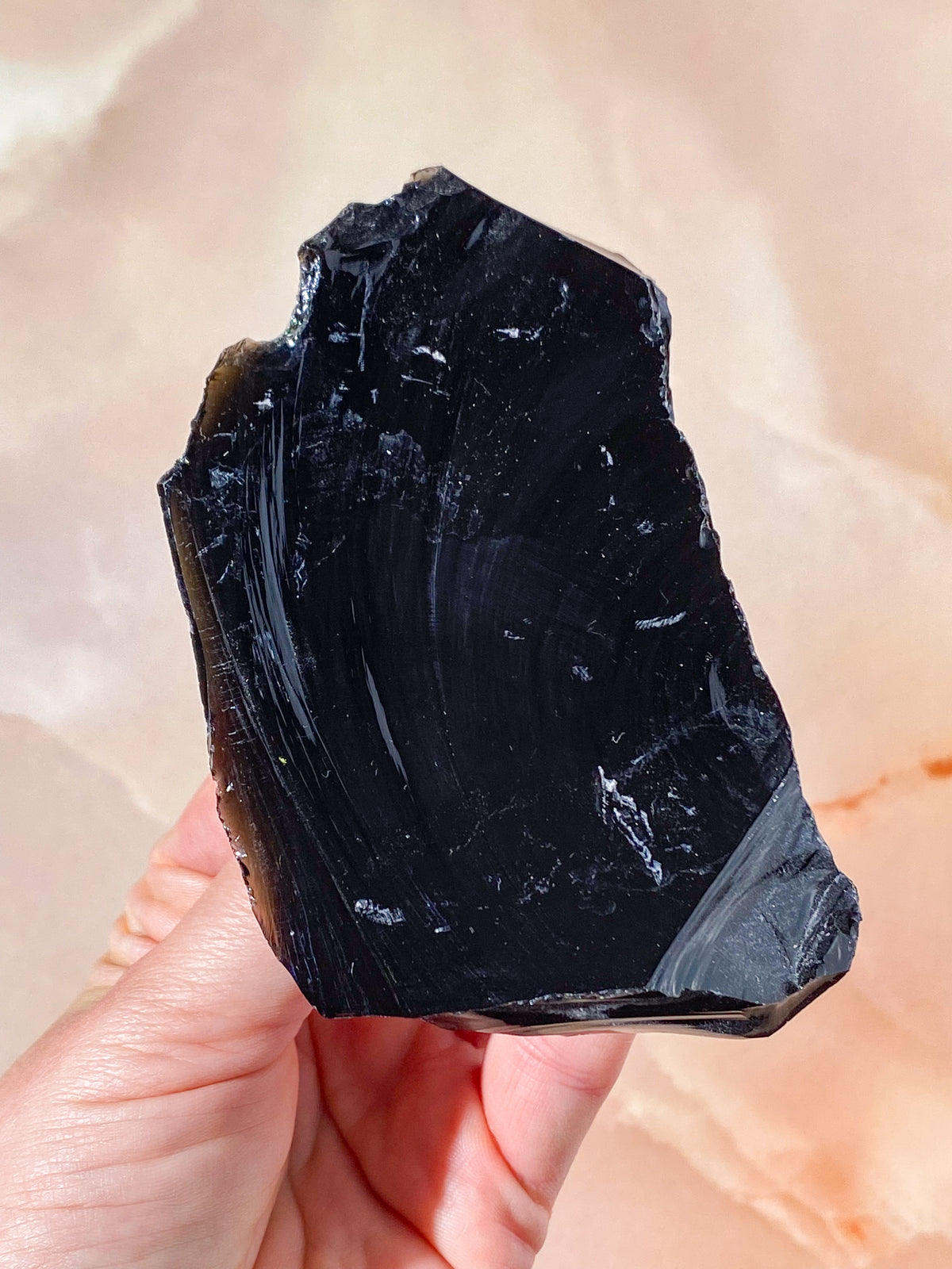 Rå Sort Obsidian (Nr. 1)