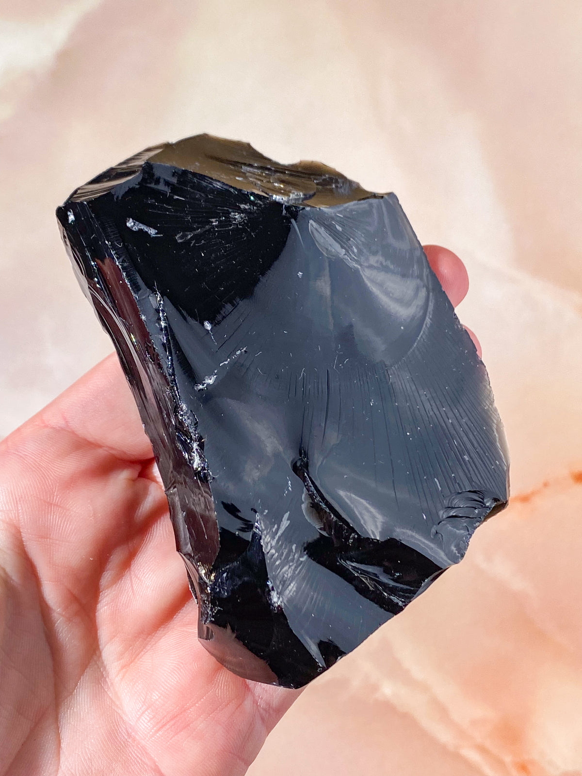 Rå Sort Obsidian (Nr. 1)