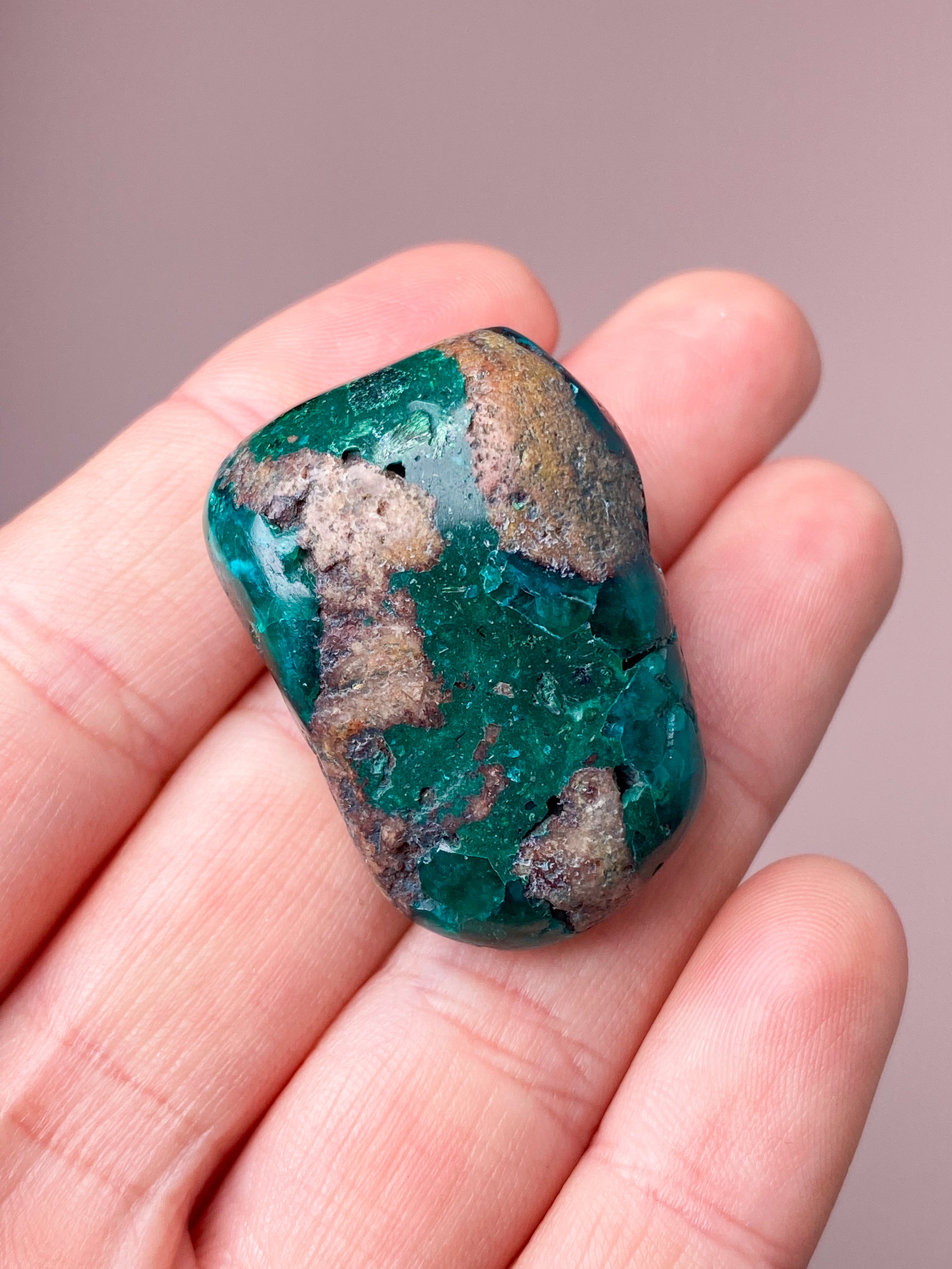 Dioptase Poleret (Nr. 1)