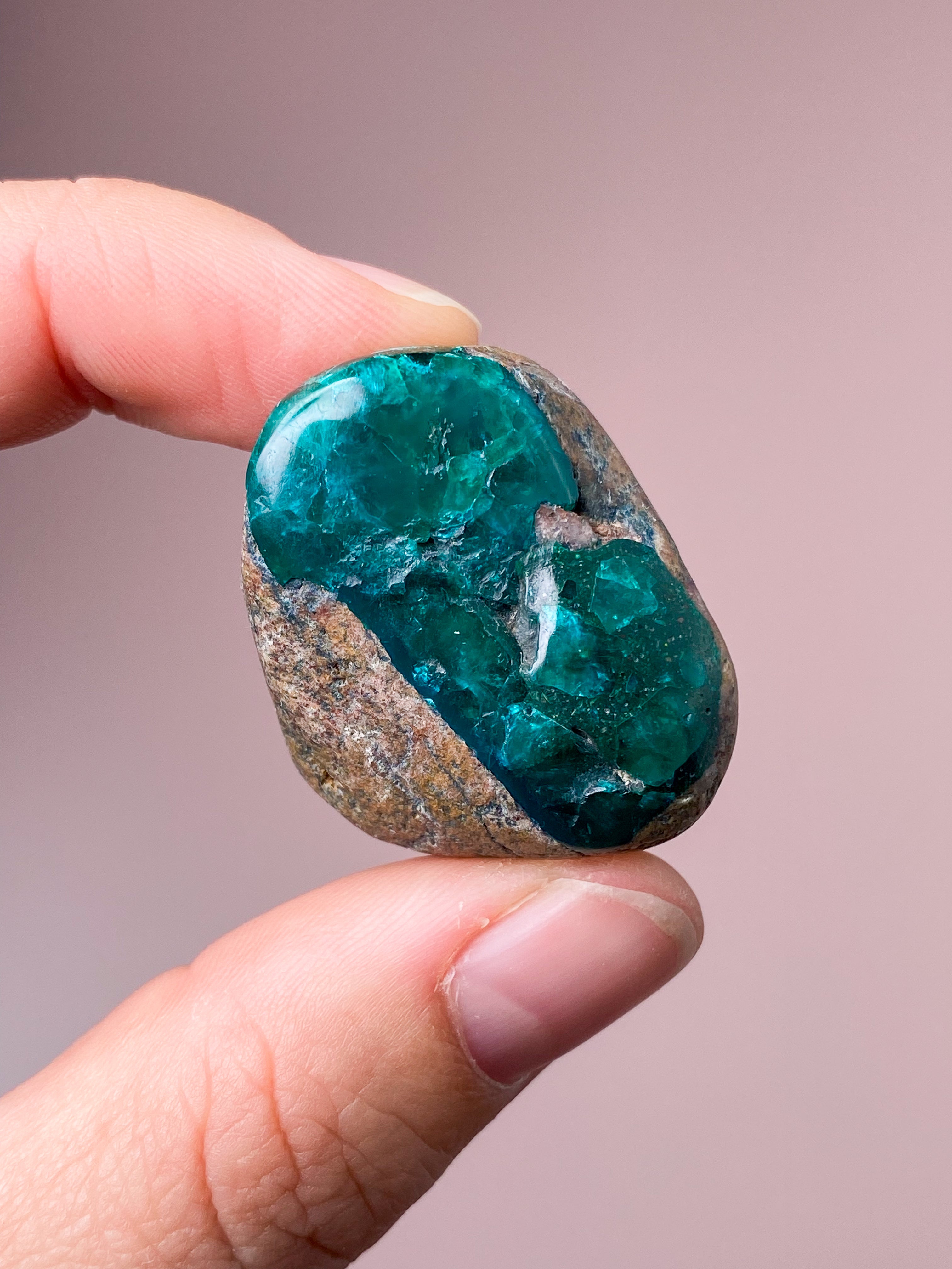 Dioptase Poleret (Nr. 3)