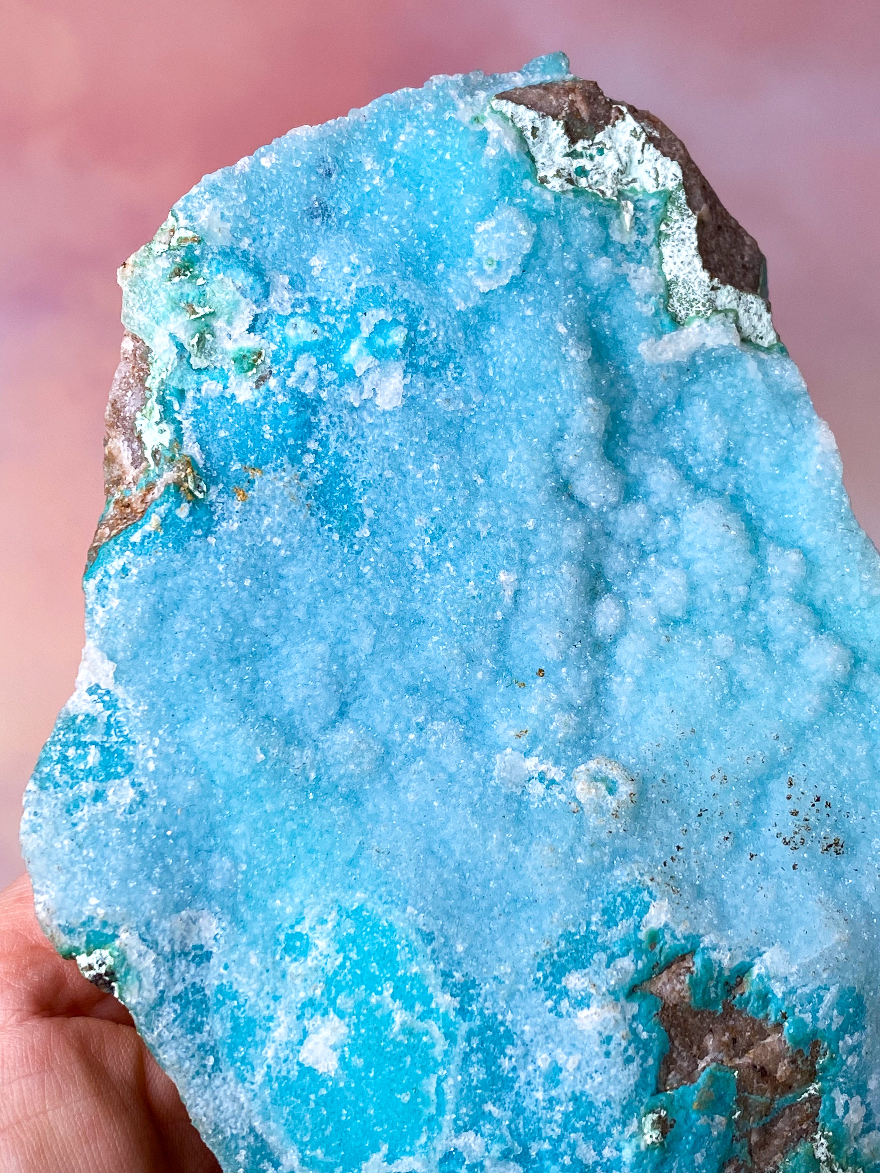 Kæmpe Druzy Chrysocolla (Nr. 1)