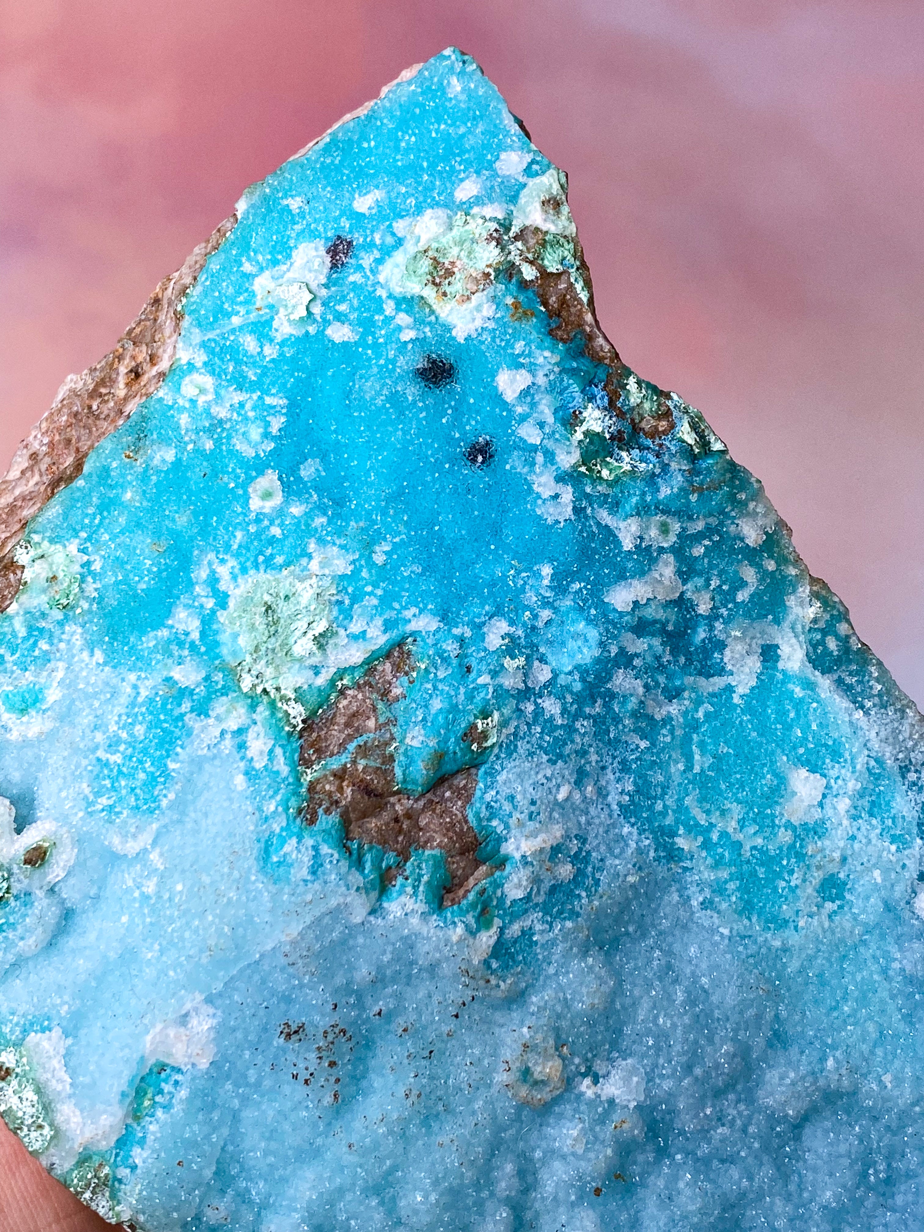 Kæmpe Druzy Chrysocolla (Nr. 1)