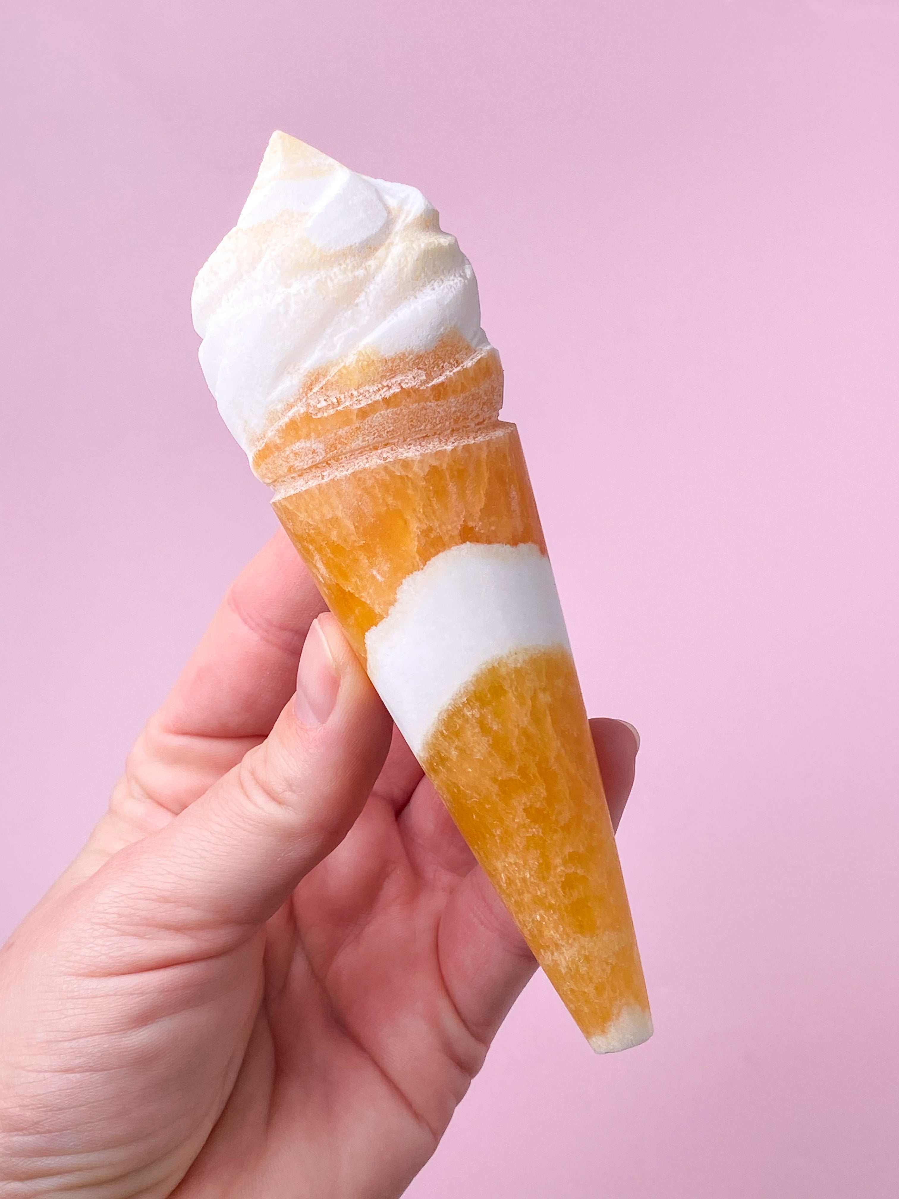 Orange Calcit Is Med Bånd (Nr. 14)