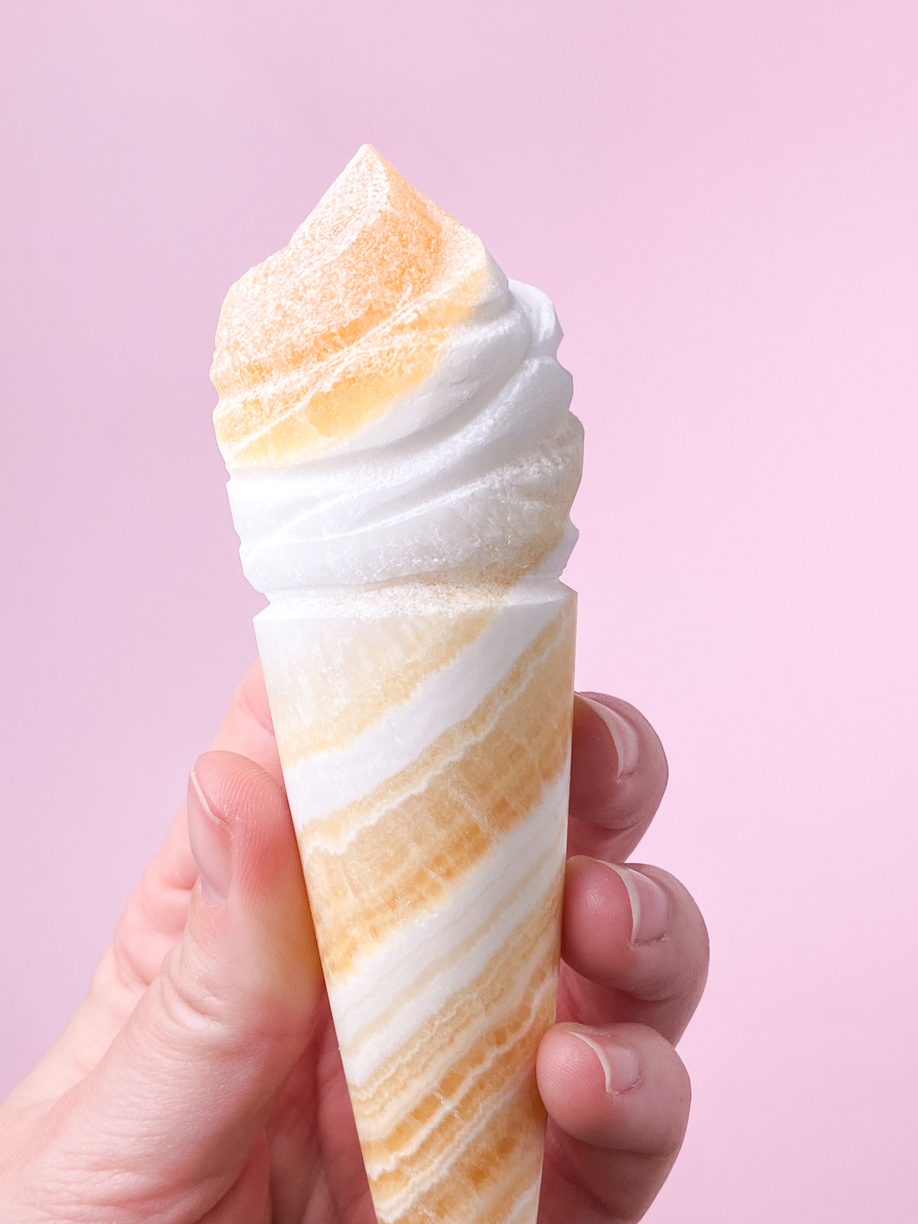 Orange Calcit Is Med Bånd (Nr. 16)