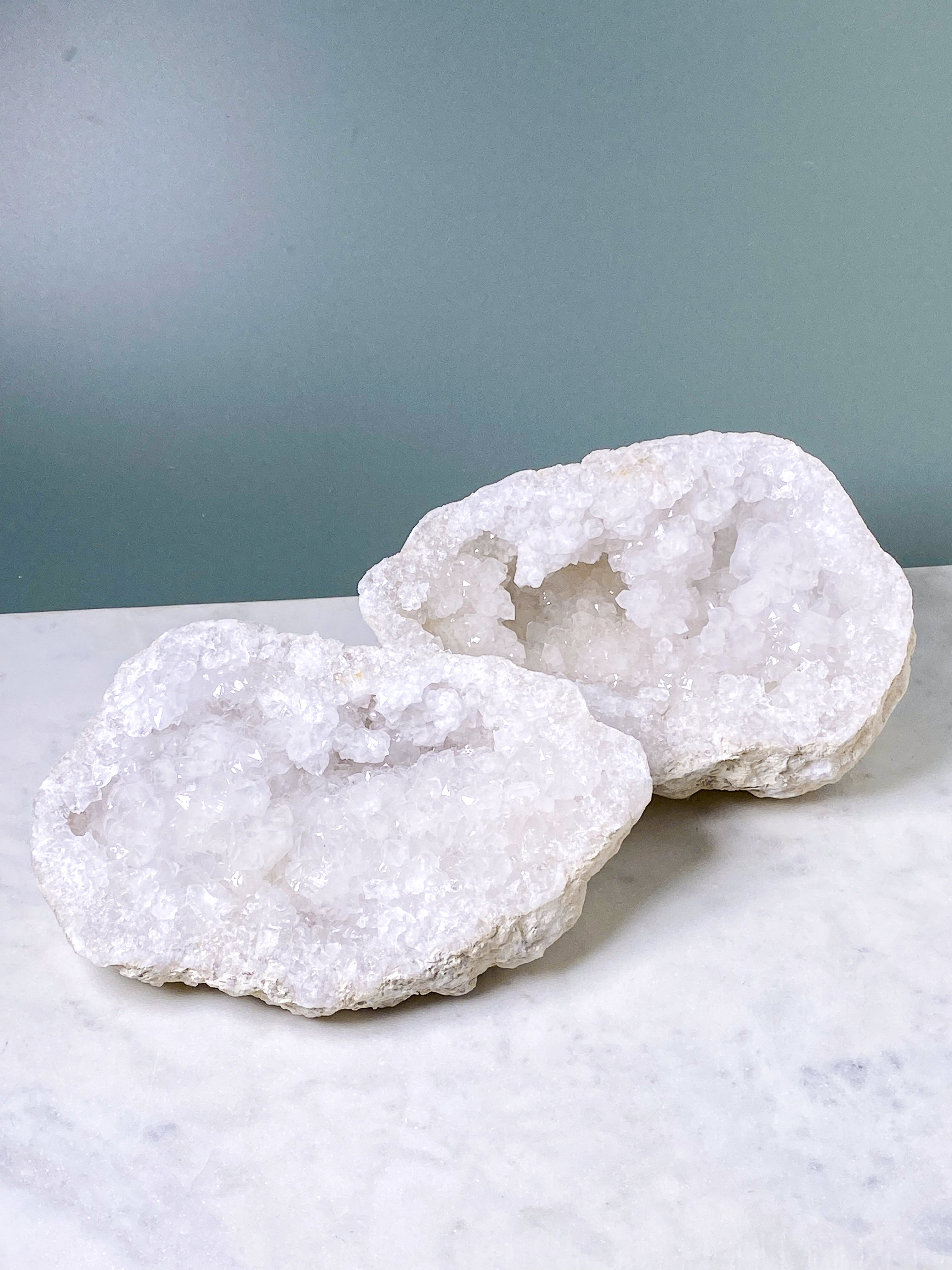 XL Bjergkrystal Geode Sæt - 2,5 kg(Nr. 14)