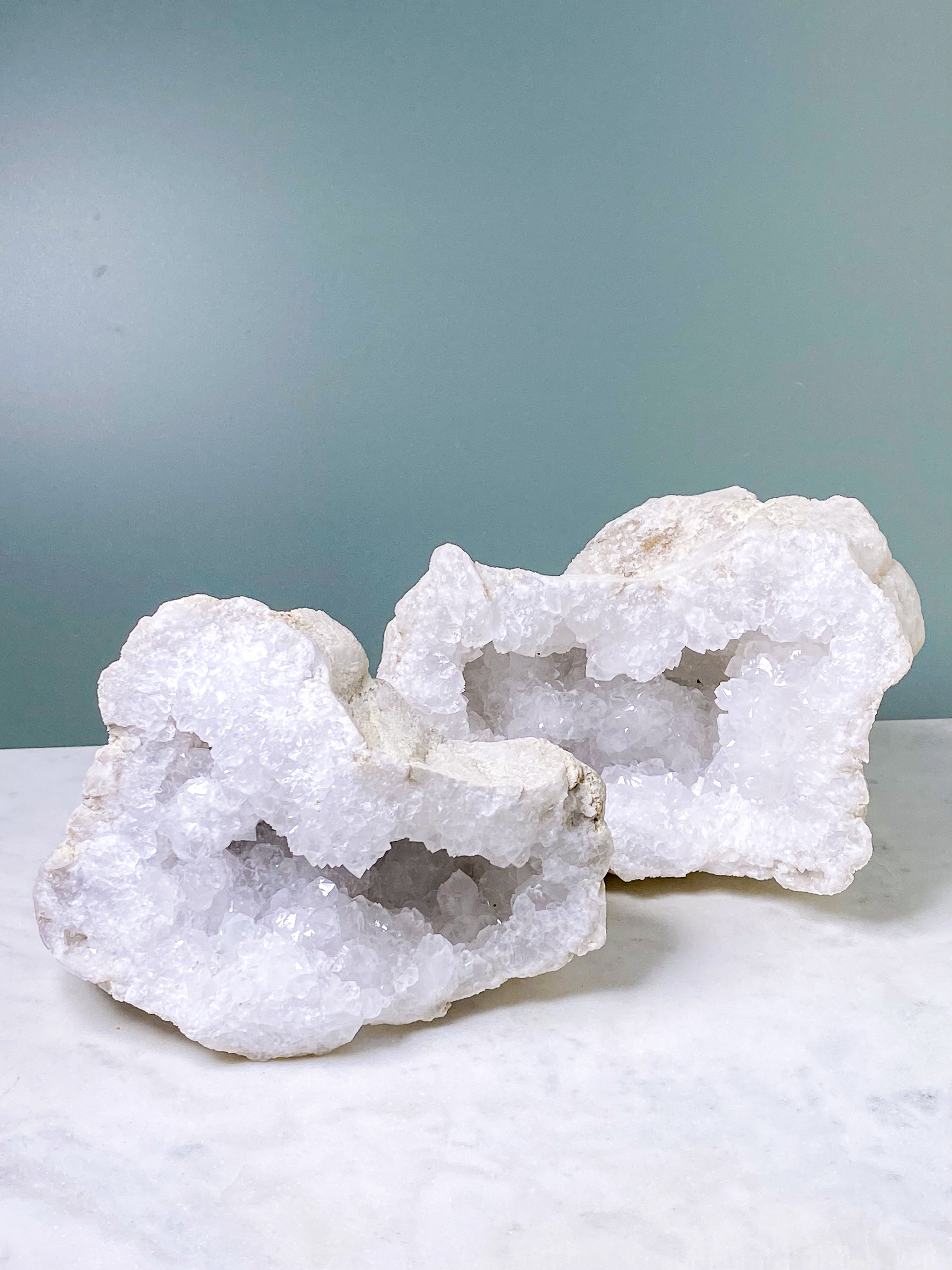 XL Bjergkrystal Geode Sæt - 3,7 kg (Nr. 17)