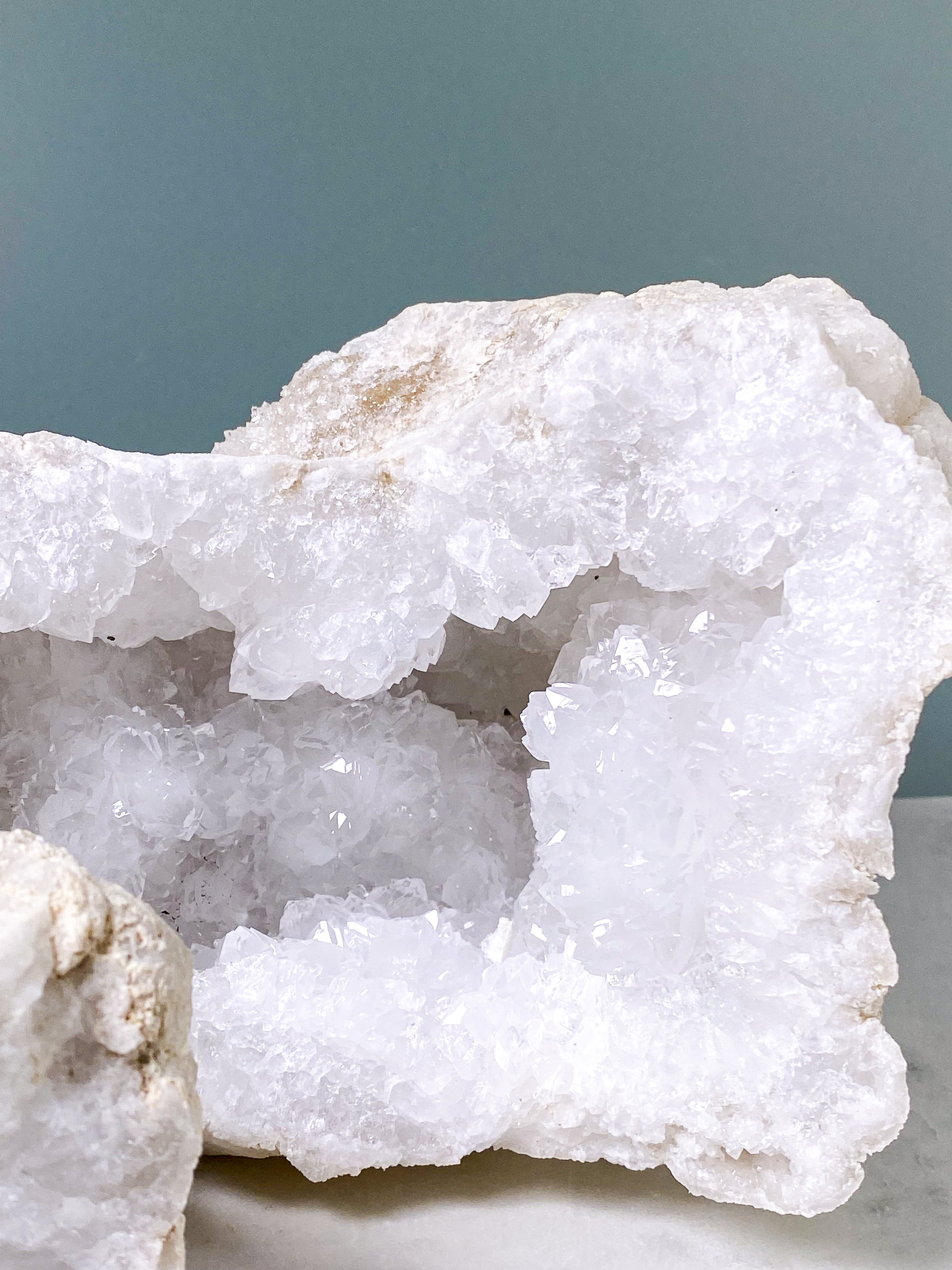 XL Bjergkrystal Geode Sæt - 3,7 kg (Nr. 17)