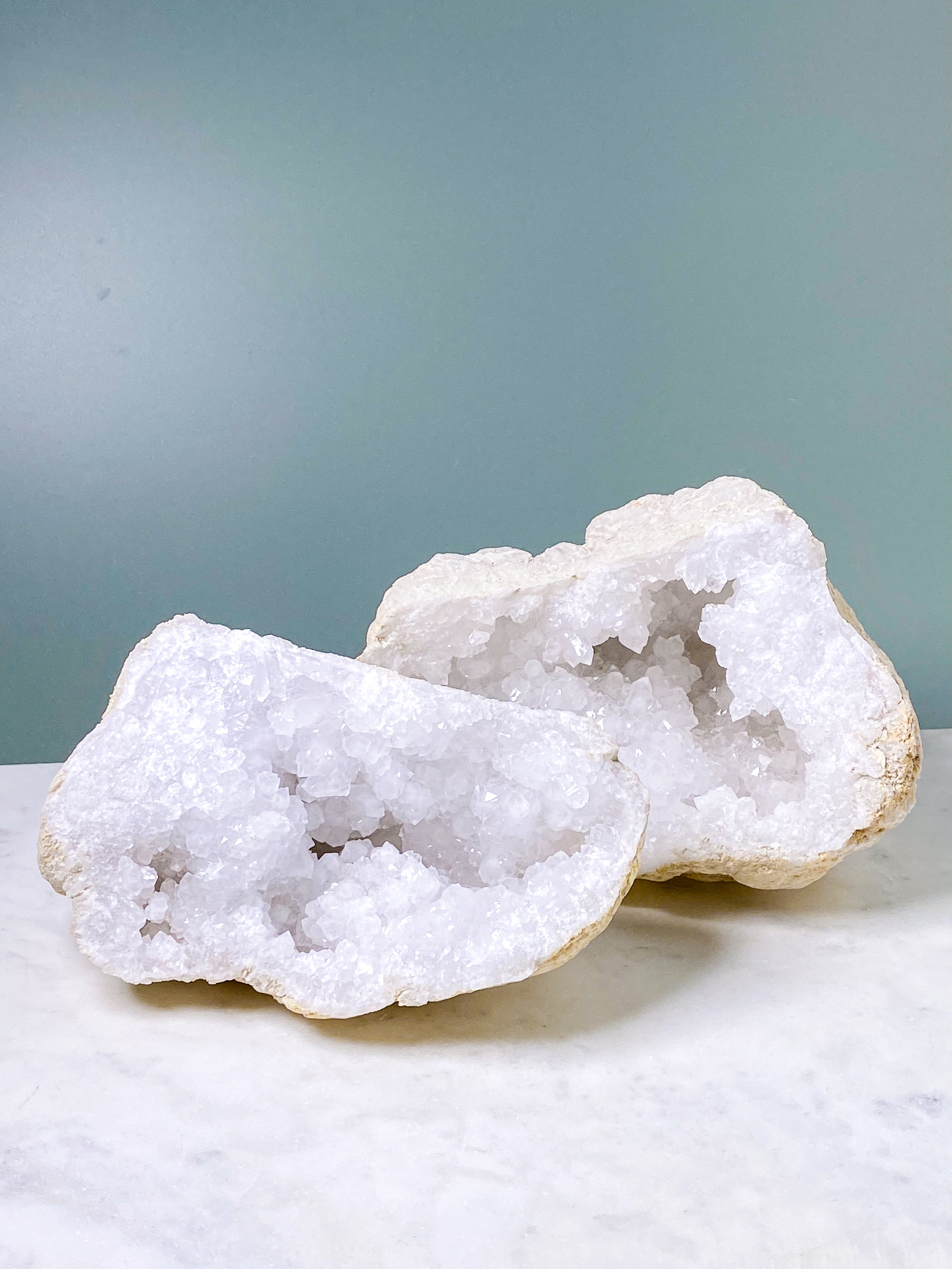 XL Bjergkrystal Geode Sæt - 3,6 kg (Nr. 18)