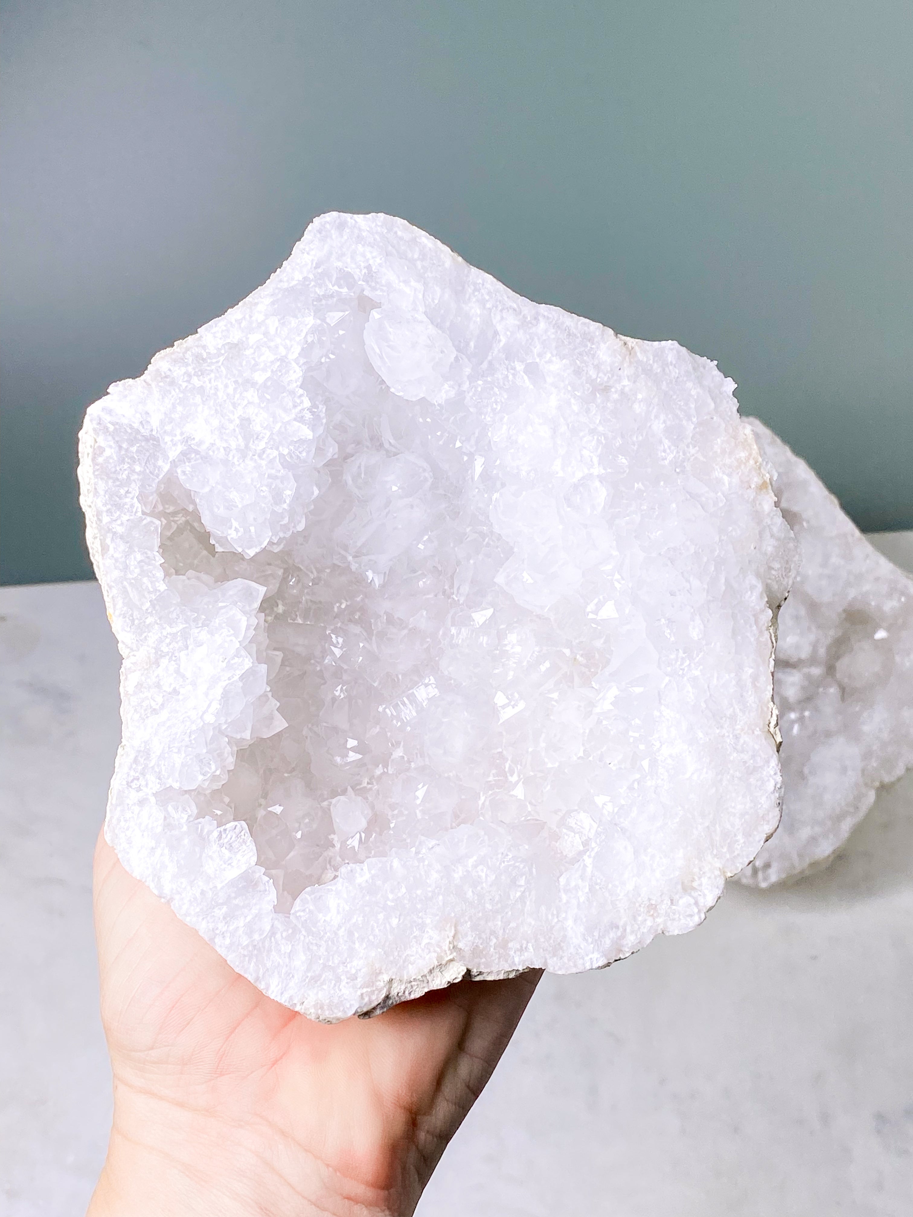 XL Bjergkrystal Geode Sæt - 2,6 kg (Nr. 19)