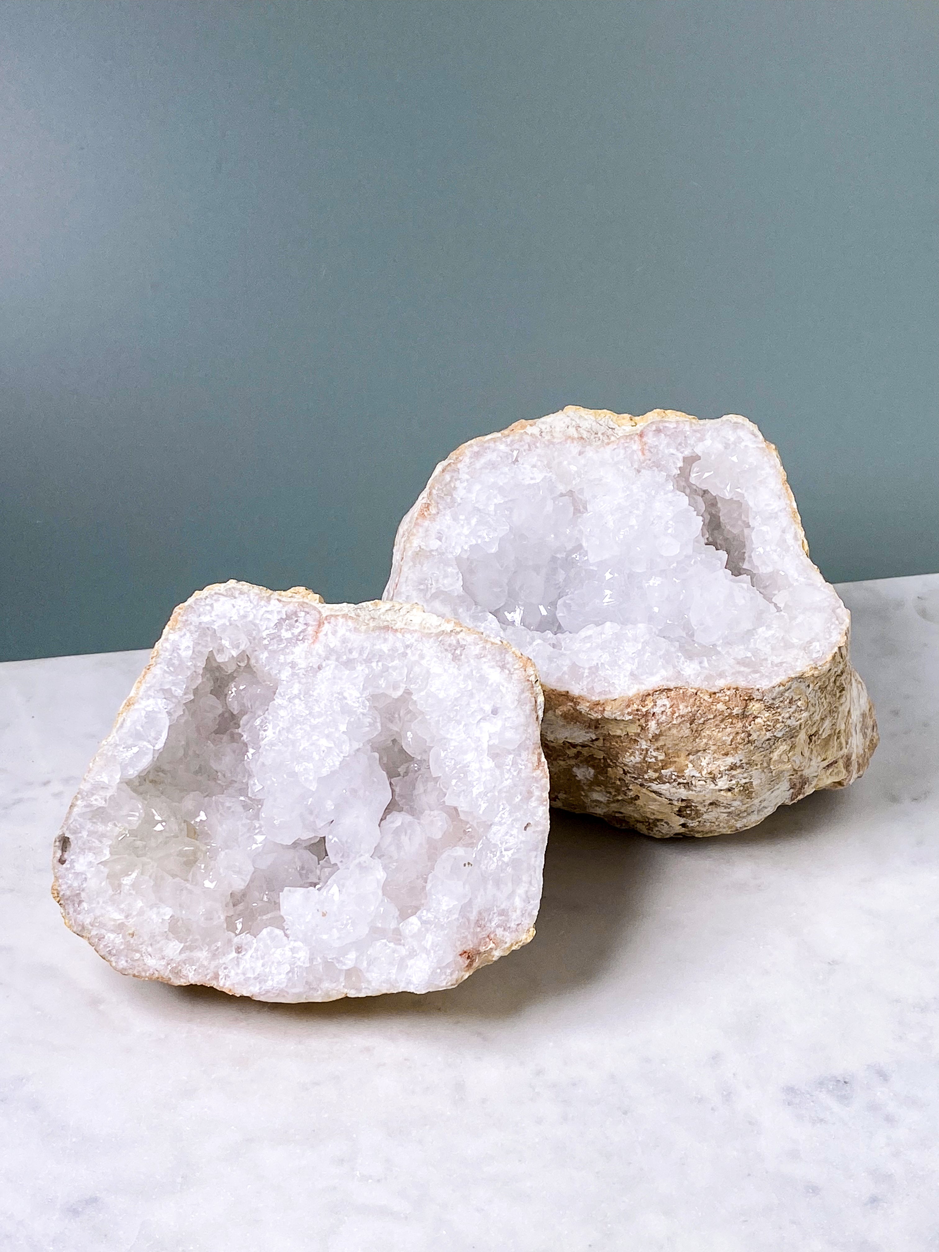 XL Bjergkrystal Geode Sæt - 3,1 kg (Nr. 20)