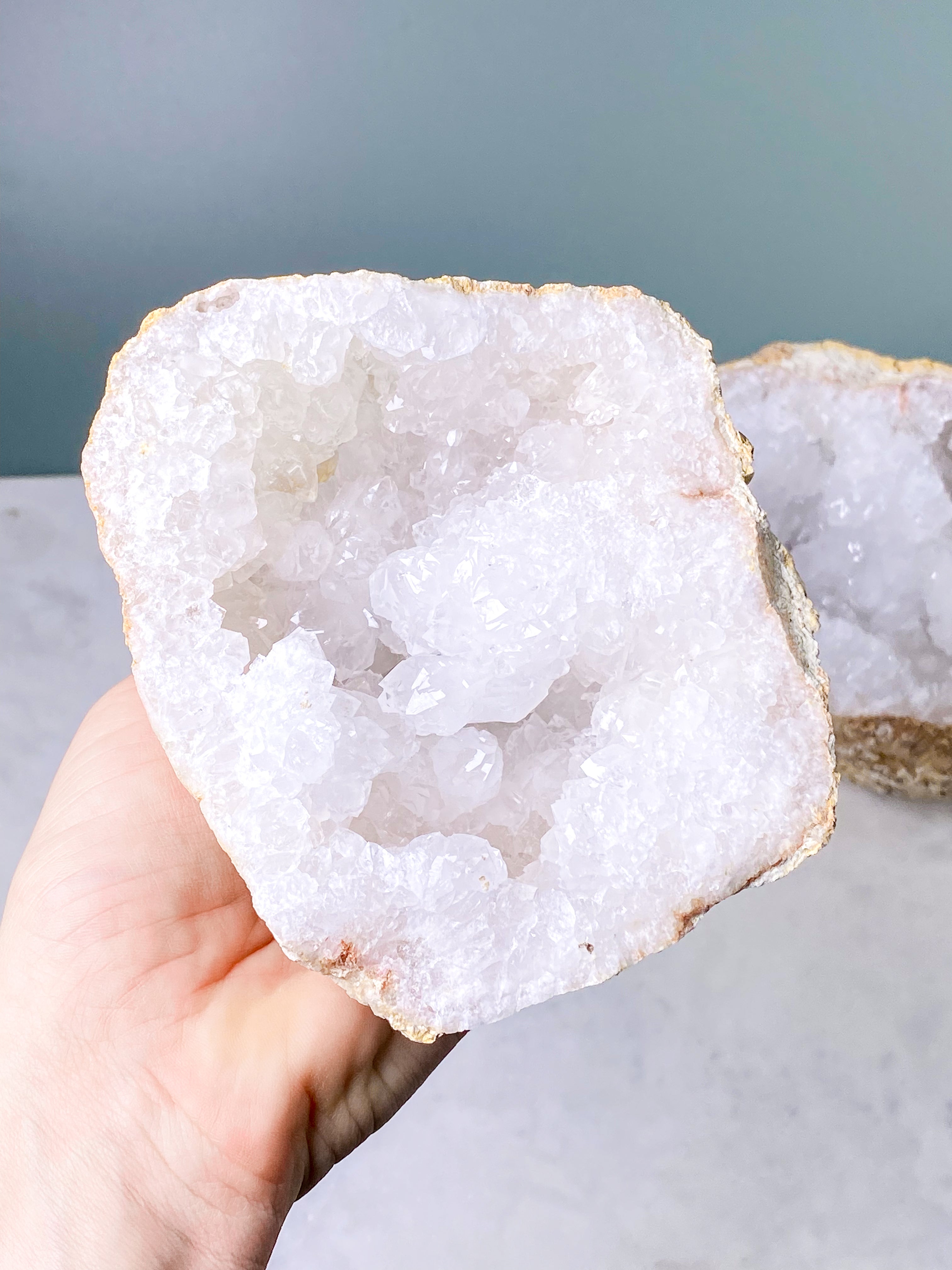 XL Bjergkrystal Geode Sæt - 3,1 kg (Nr. 20)
