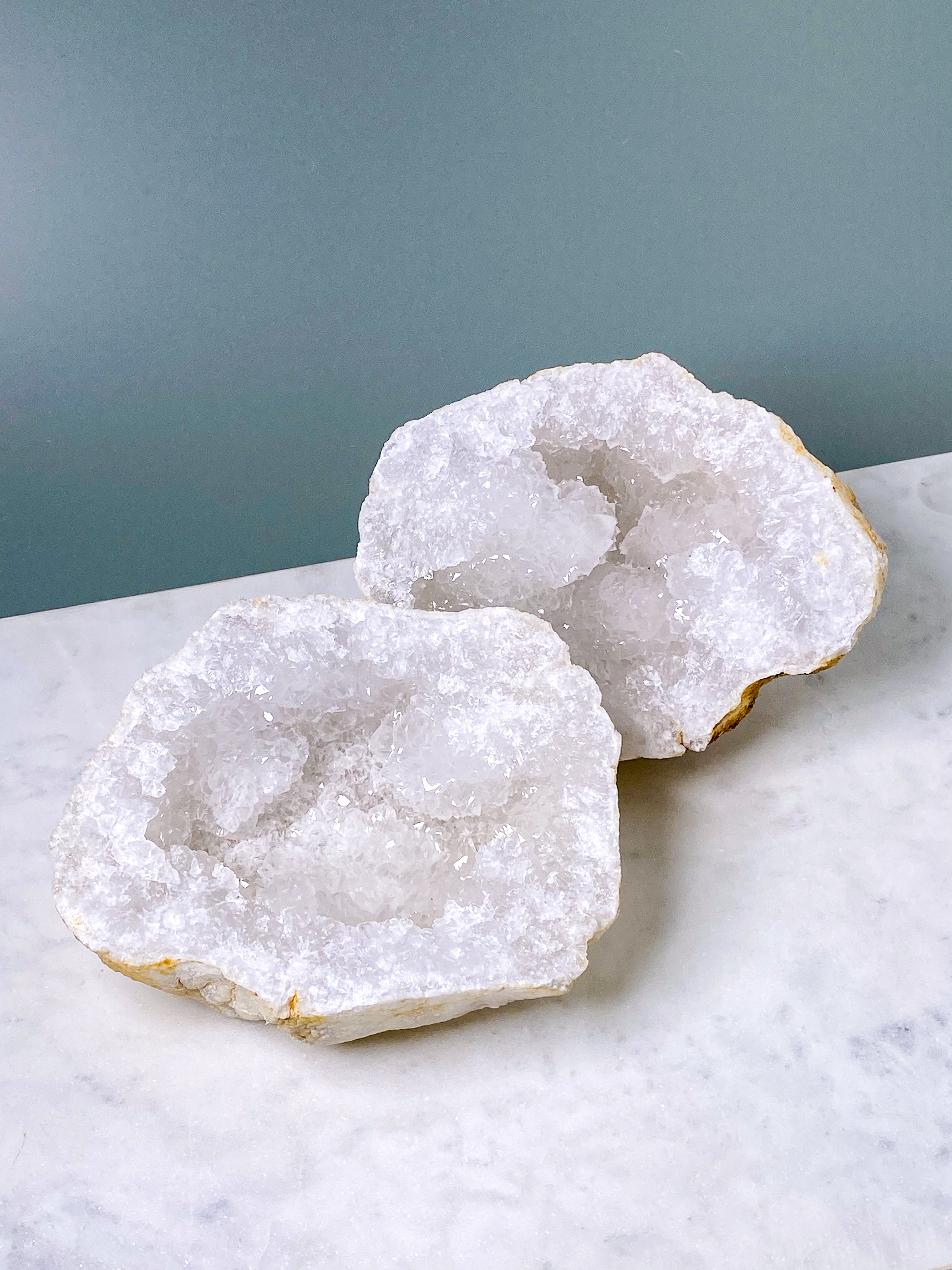 XL Bjergkrystal Geode Sæt - 2,8 kg (Nr. 21)