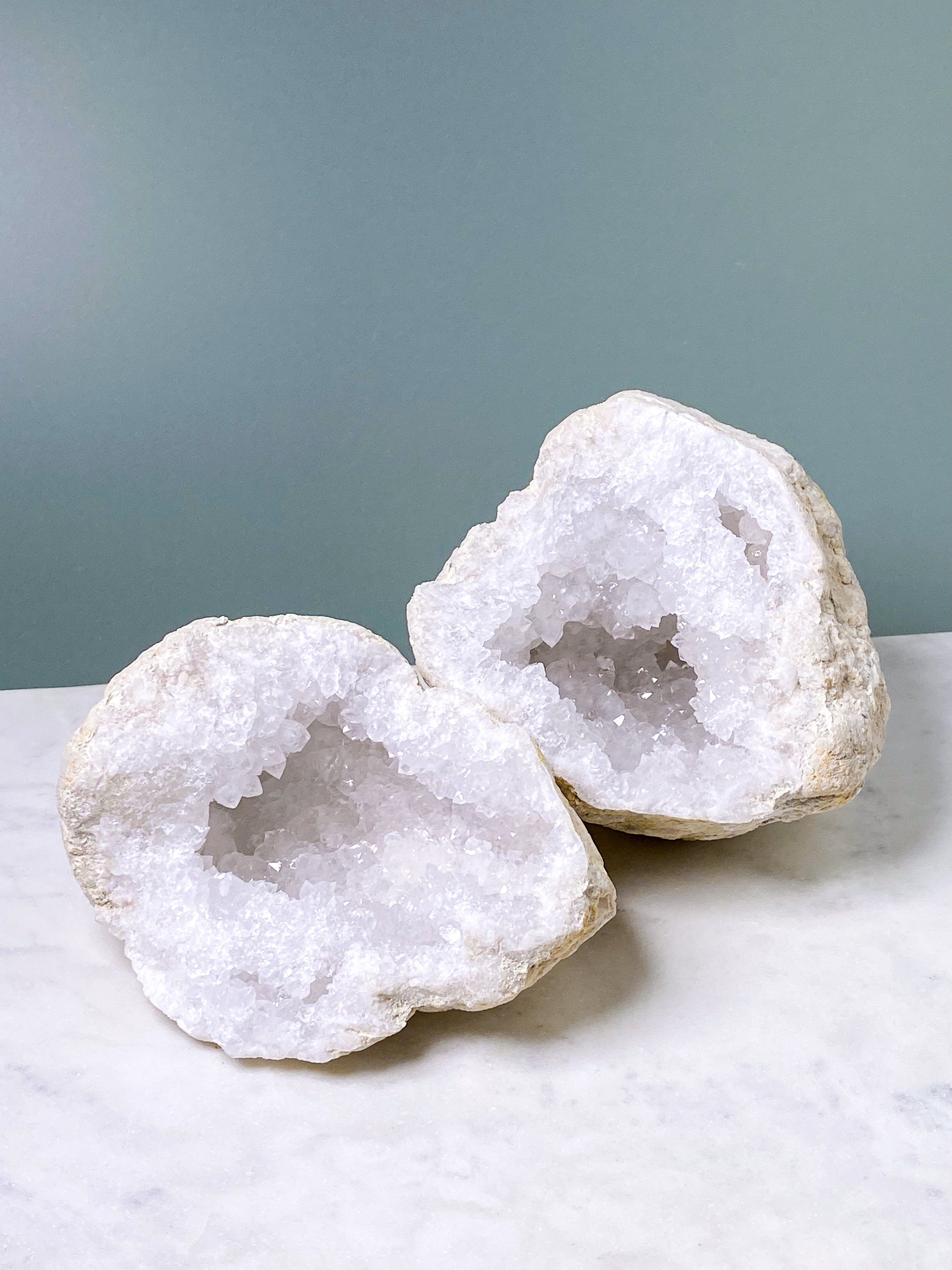 XL Bjergkrystal Geode Sæt - 2,8 kg (Nr. 24)