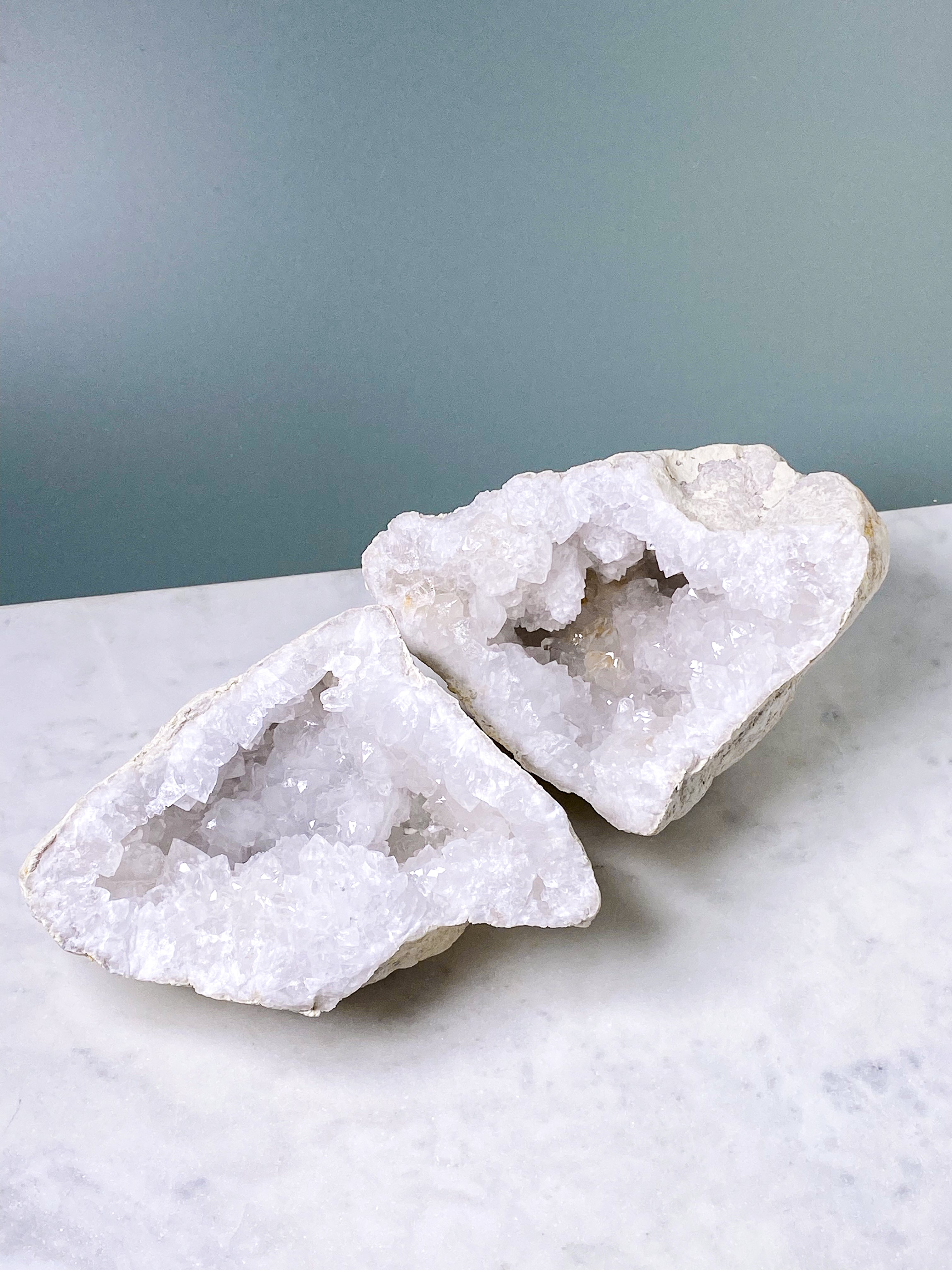 XL Bjergkrystal Geode Sæt - 3,1 kg (Nr. 25)