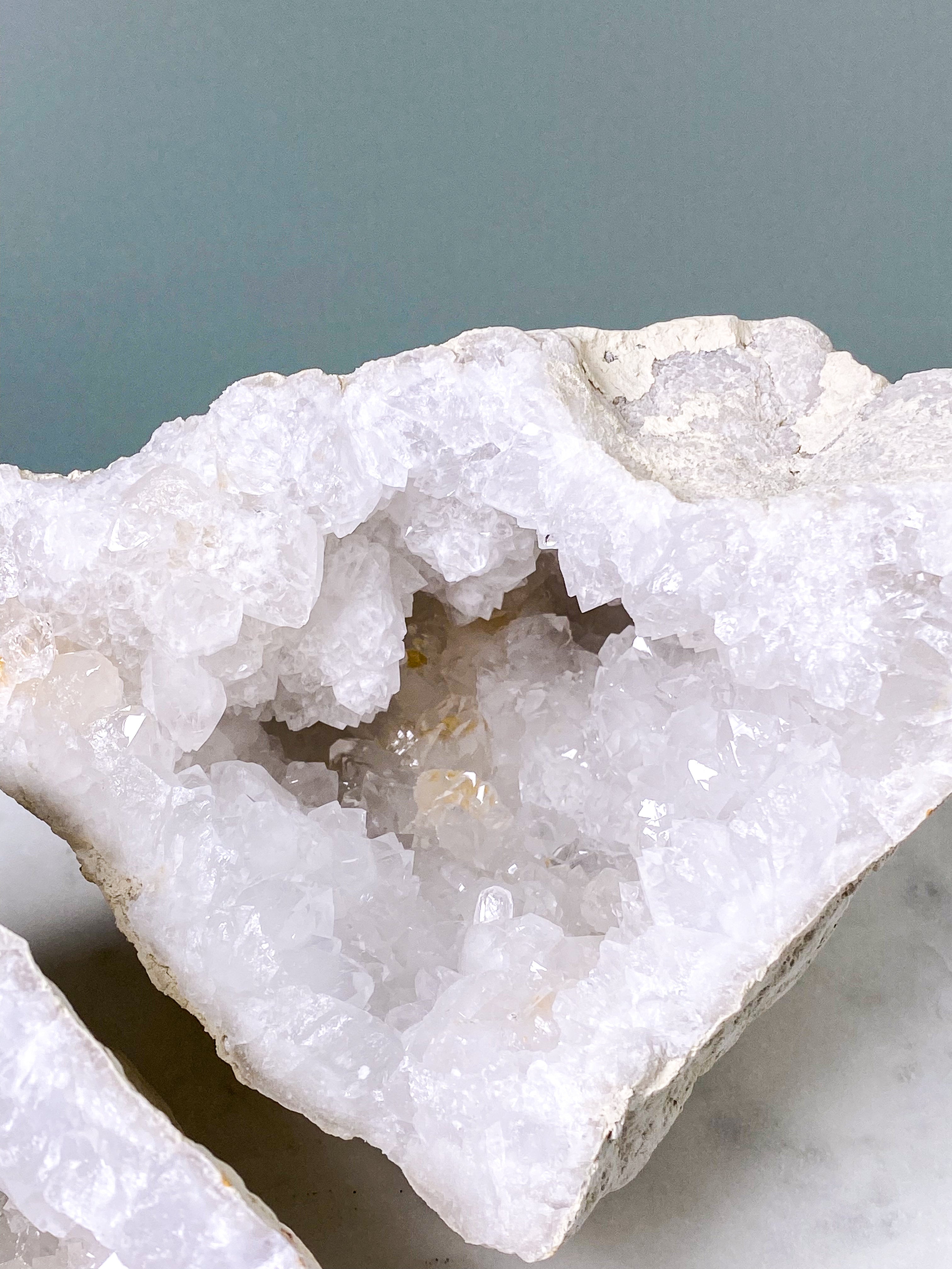 XL Bjergkrystal Geode Sæt - 3,1 kg (Nr. 25)