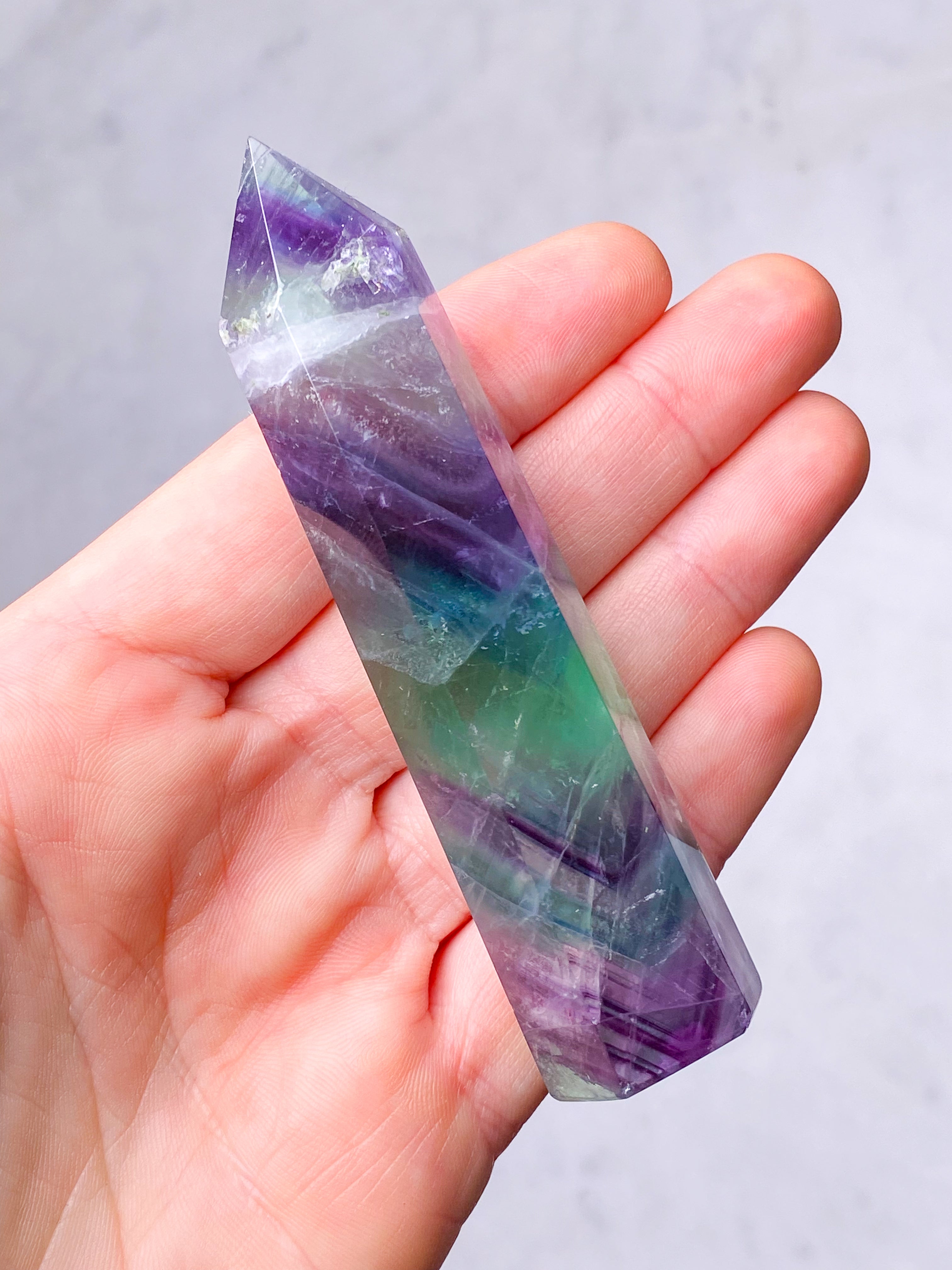 Rainbow Fluorite Tower (No. 1)