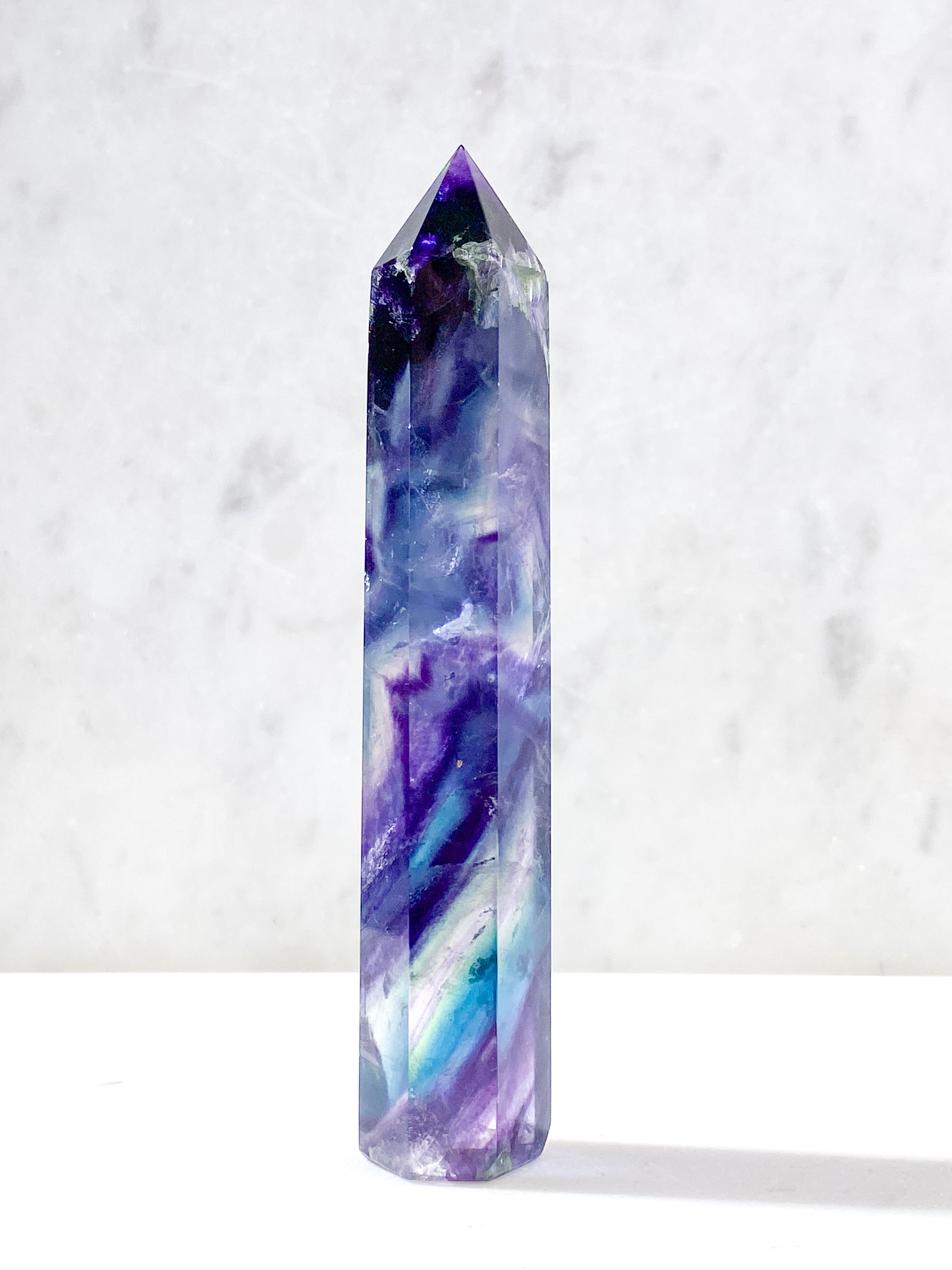 Rainbow Fluorite Tower (No. 1)