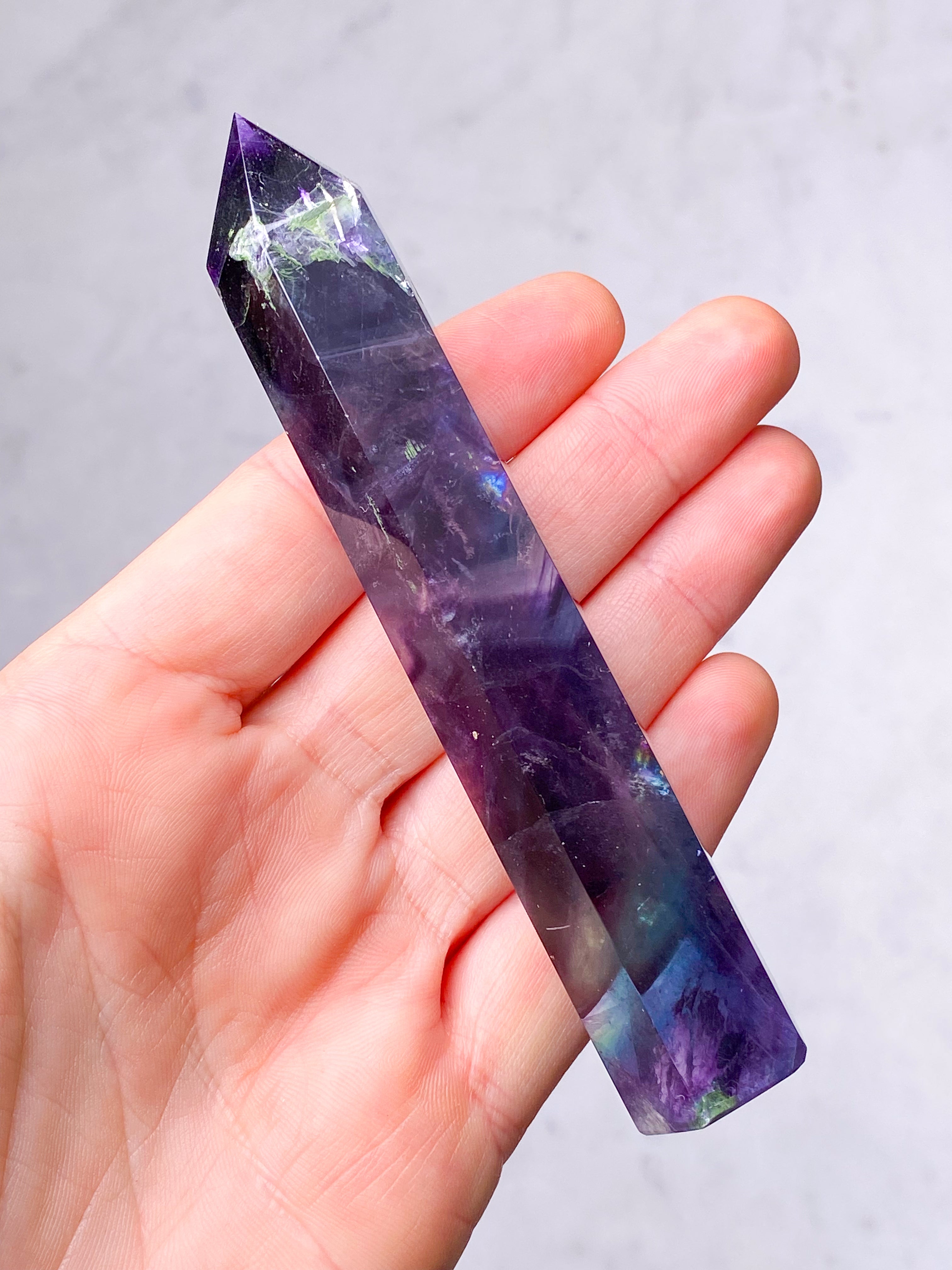 Rainbow Fluorite Tower (No. 1)
