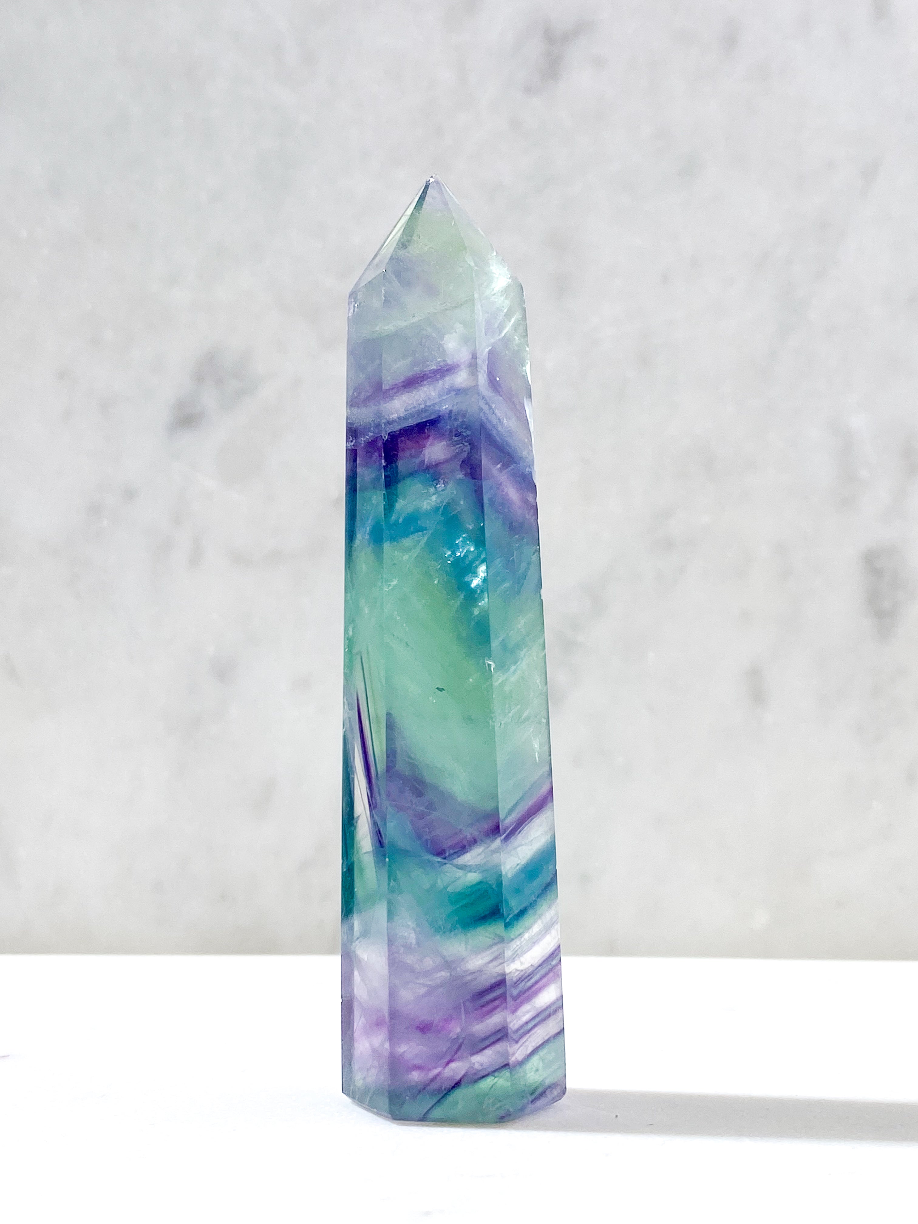 Rainbow Fluorite Tower (No. 1)